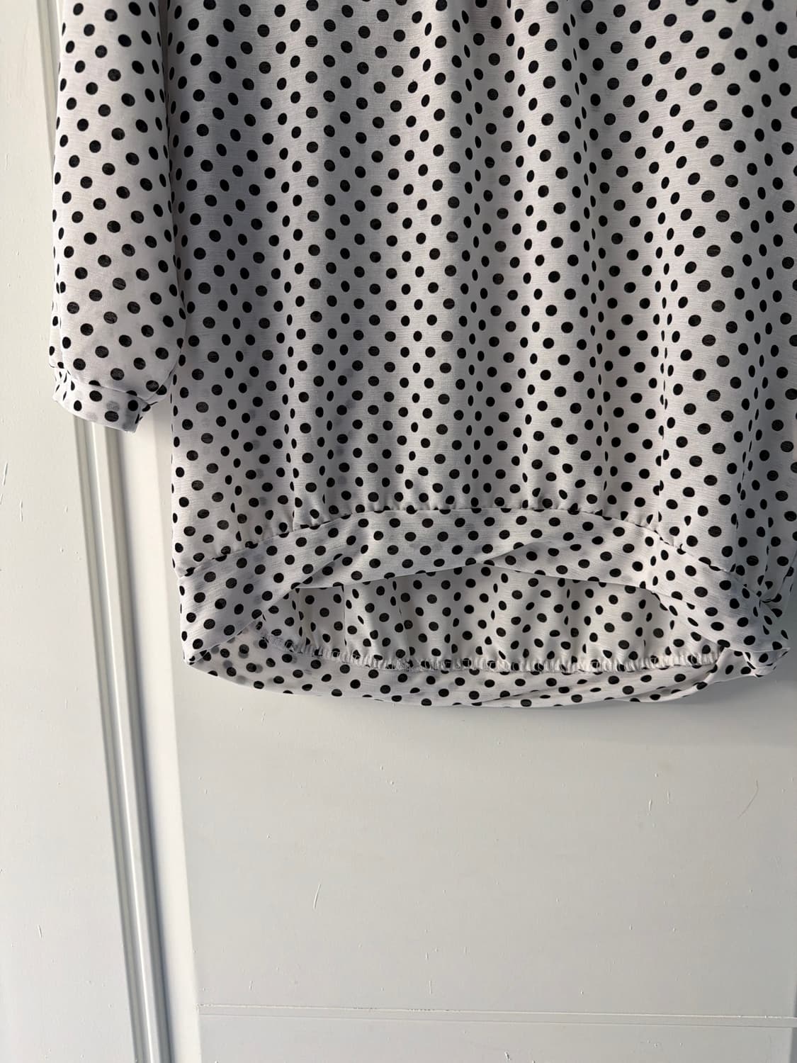 일본빈티지 도트 레이어드 블라우스 상품이미지8