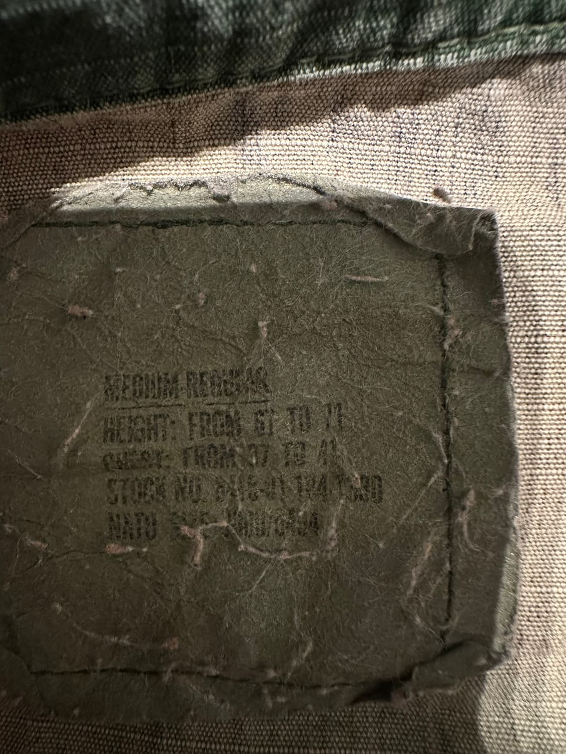 80s US Army BDU 카모 셔츠 m 상품이미지3