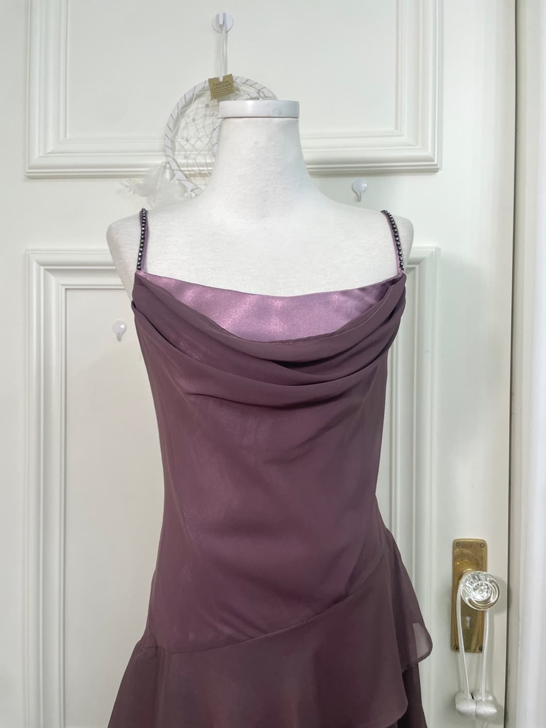 dark purple cubic point draping beautifu 상품이미지5