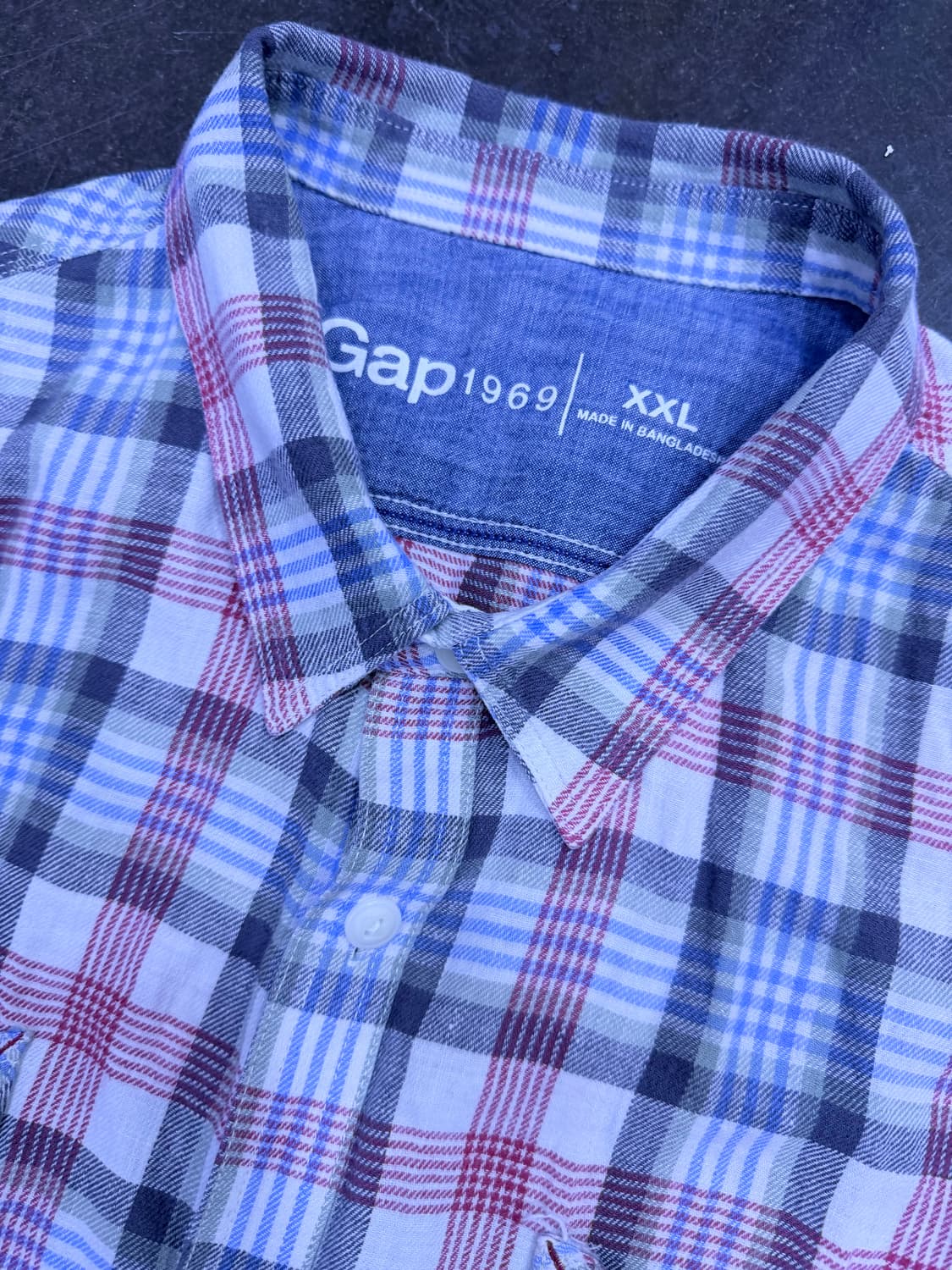 GAP 갭 캐쥬얼 체크 투포켓 남방 셔츠 XXL 상품이미지3