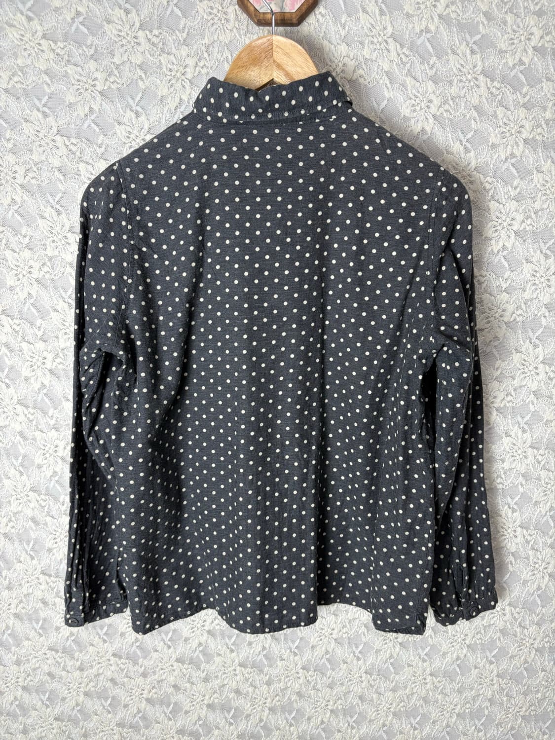 다크 그레이 도트 셔츠 상품이미지9