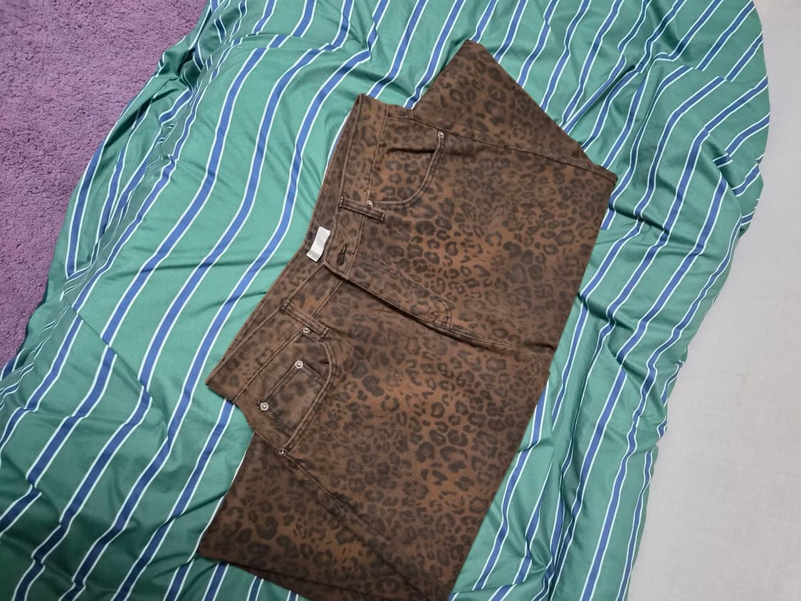 레오파드패턴 팬츠 상품이미지4