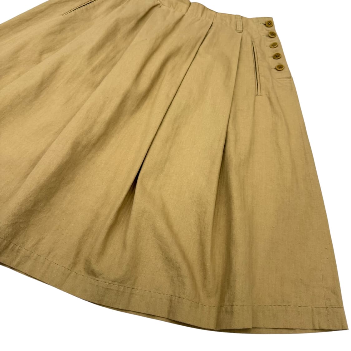 MHL 마가렛호웰 버튼디테일 베이지 미디스커트 상품이미지4