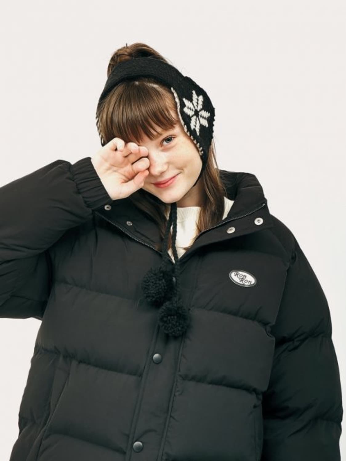 론론 패딩 (검정) 상품이미지1