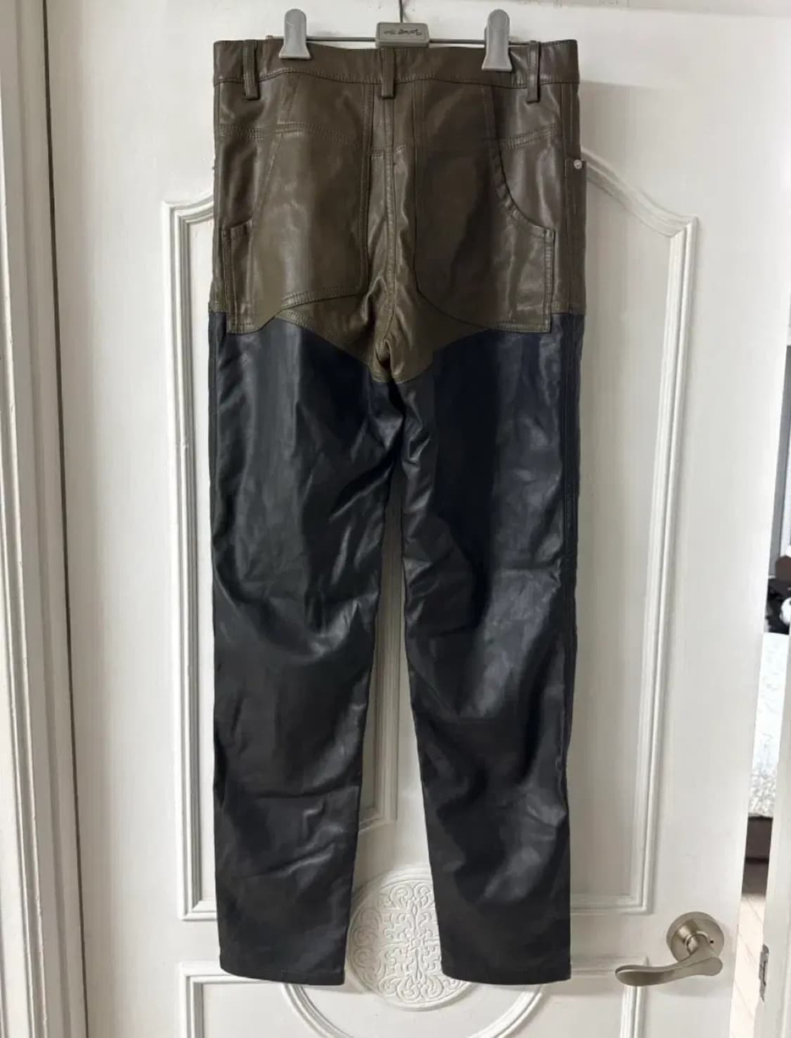 ECKHAUS LATTA 투컬러  에코레더 팬츠 상품이미지6