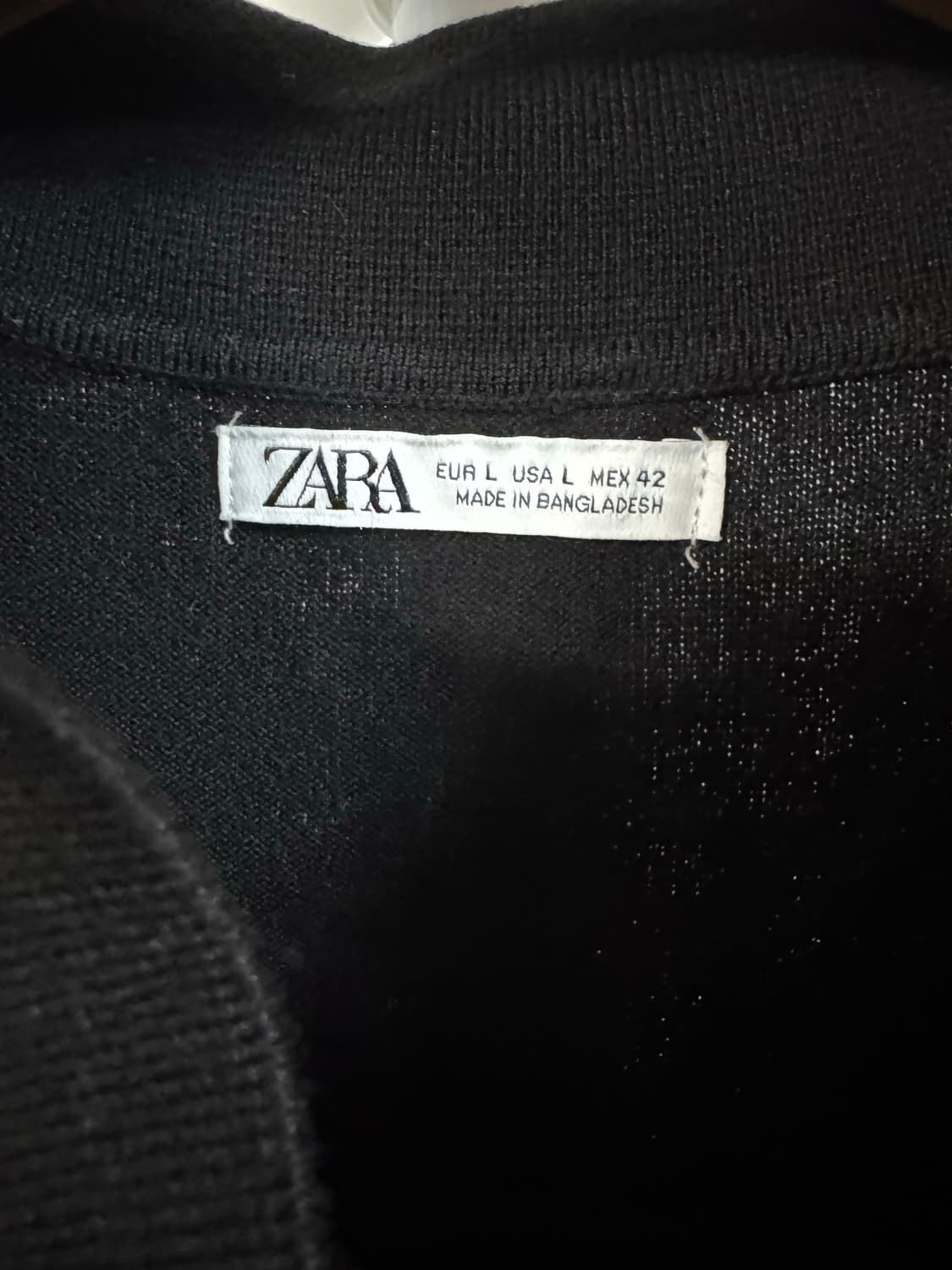 자라 니트 카라 반팔 상품이미지2