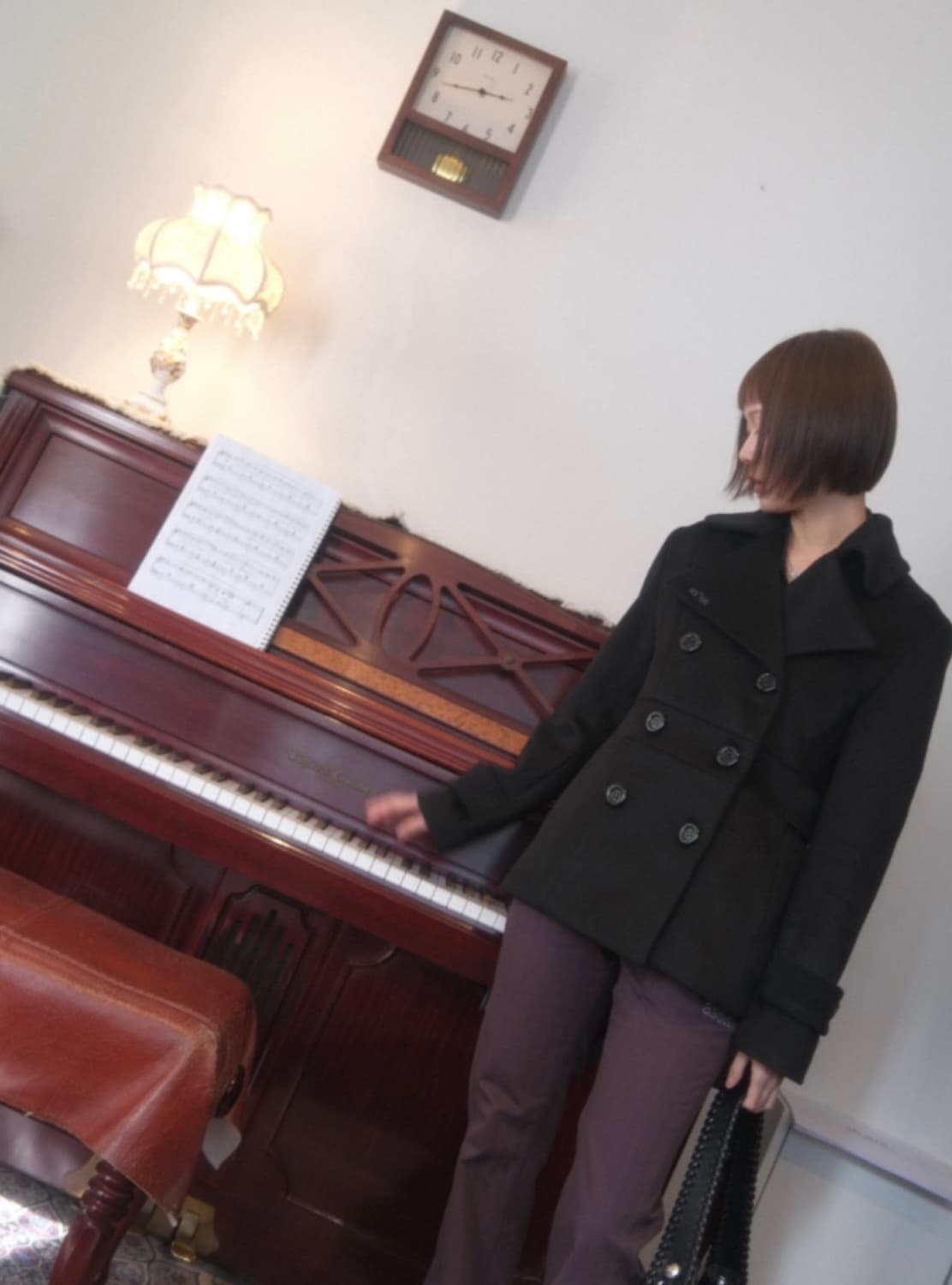 애즈온 foy button short coat 상품이미지2