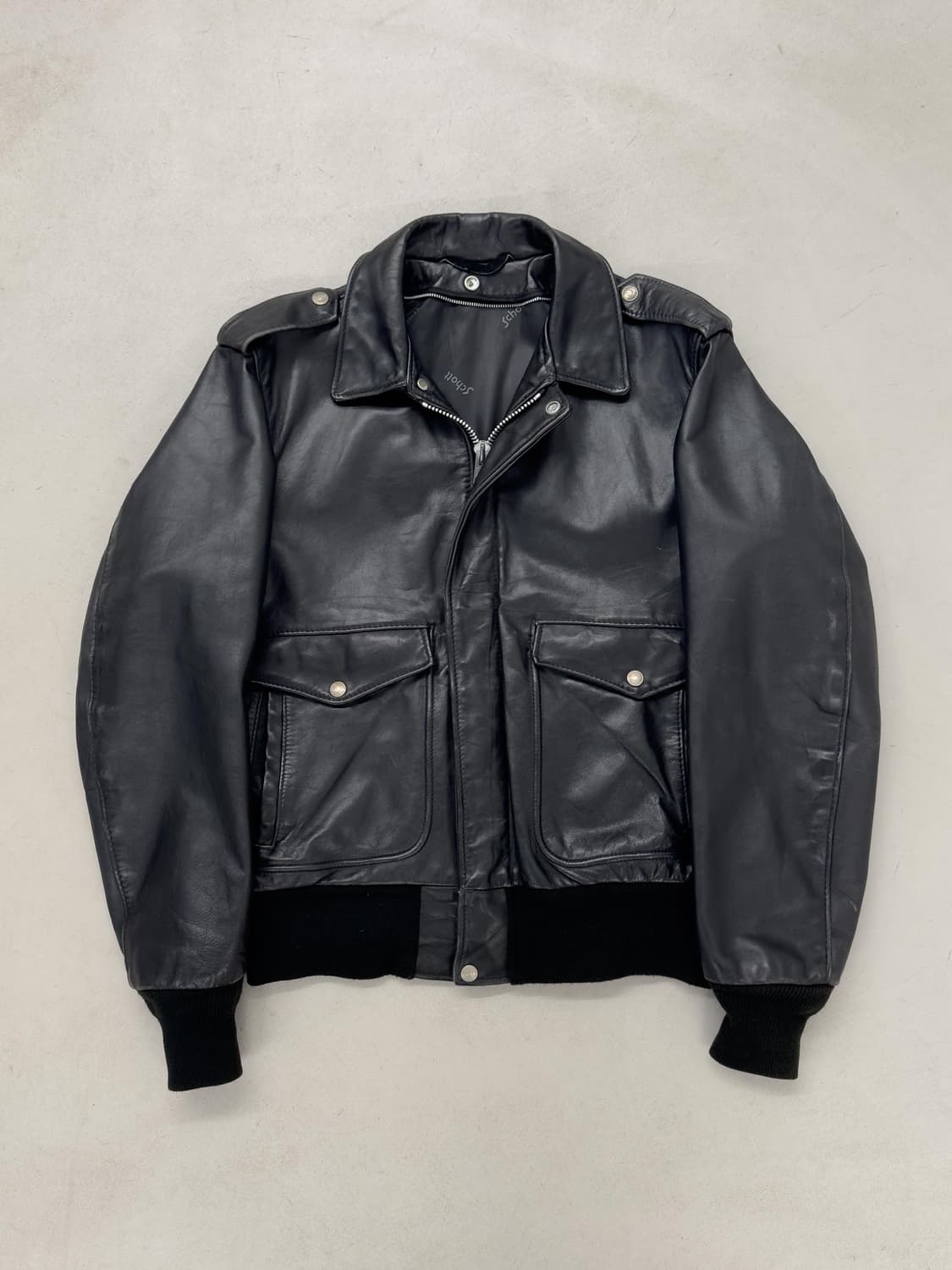 Schott 쇼트 A-2 레더 자켓 상품이미지1