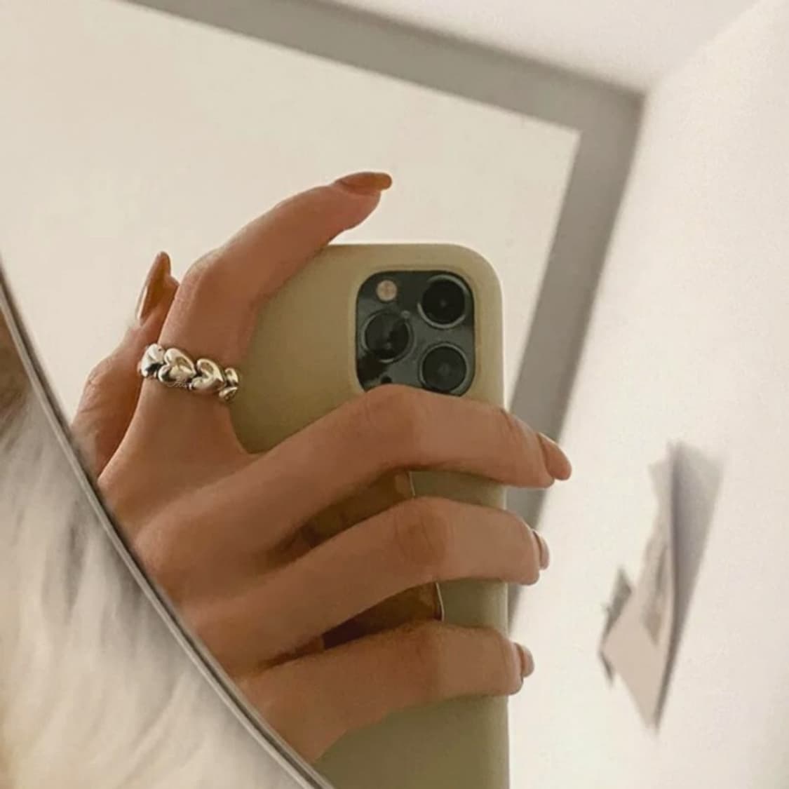 하트 길이 조절 연결 반지 상품이미지5