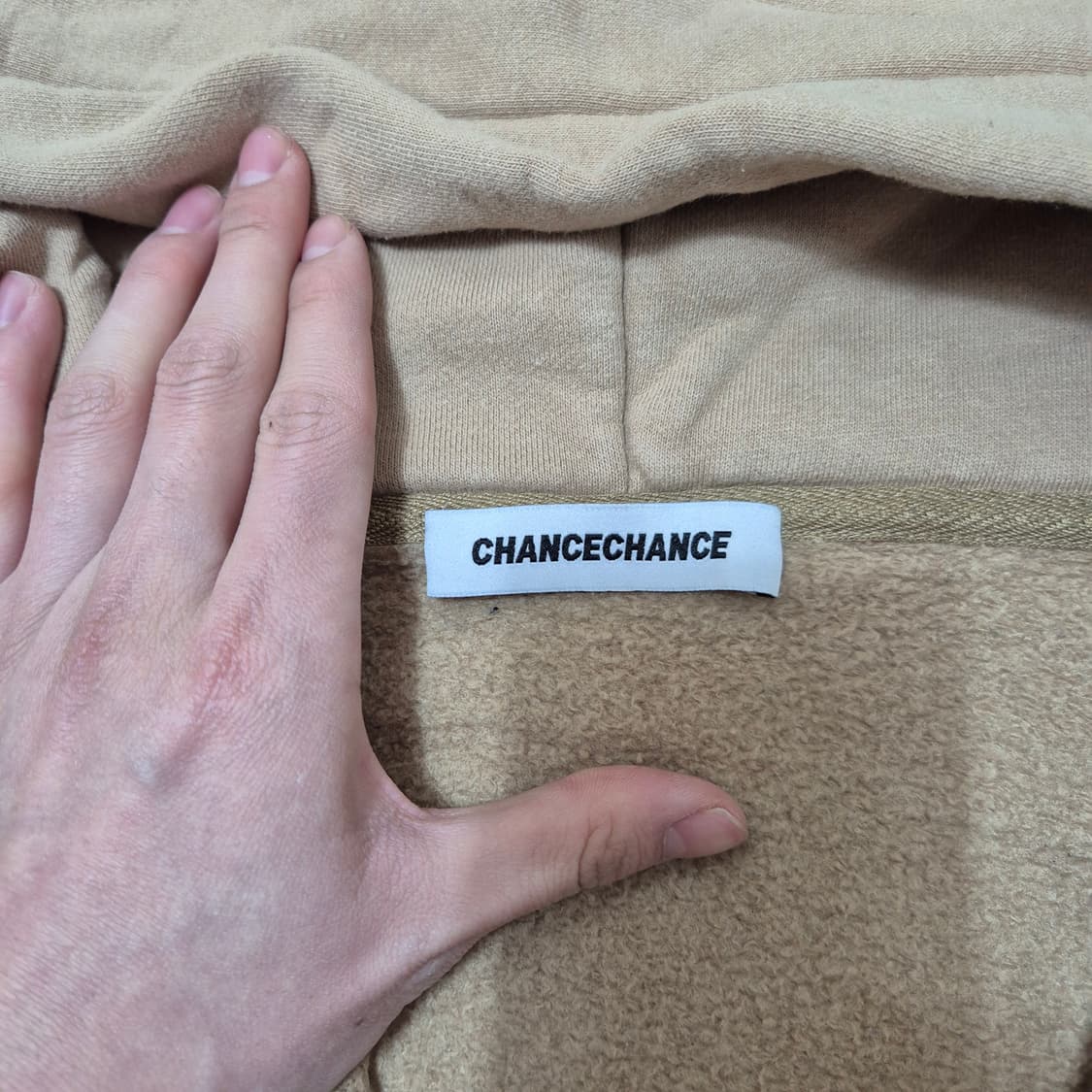 챈스챈스 빅로고 오버핏 크롭컷 후드집업 FREE 상품이미지4