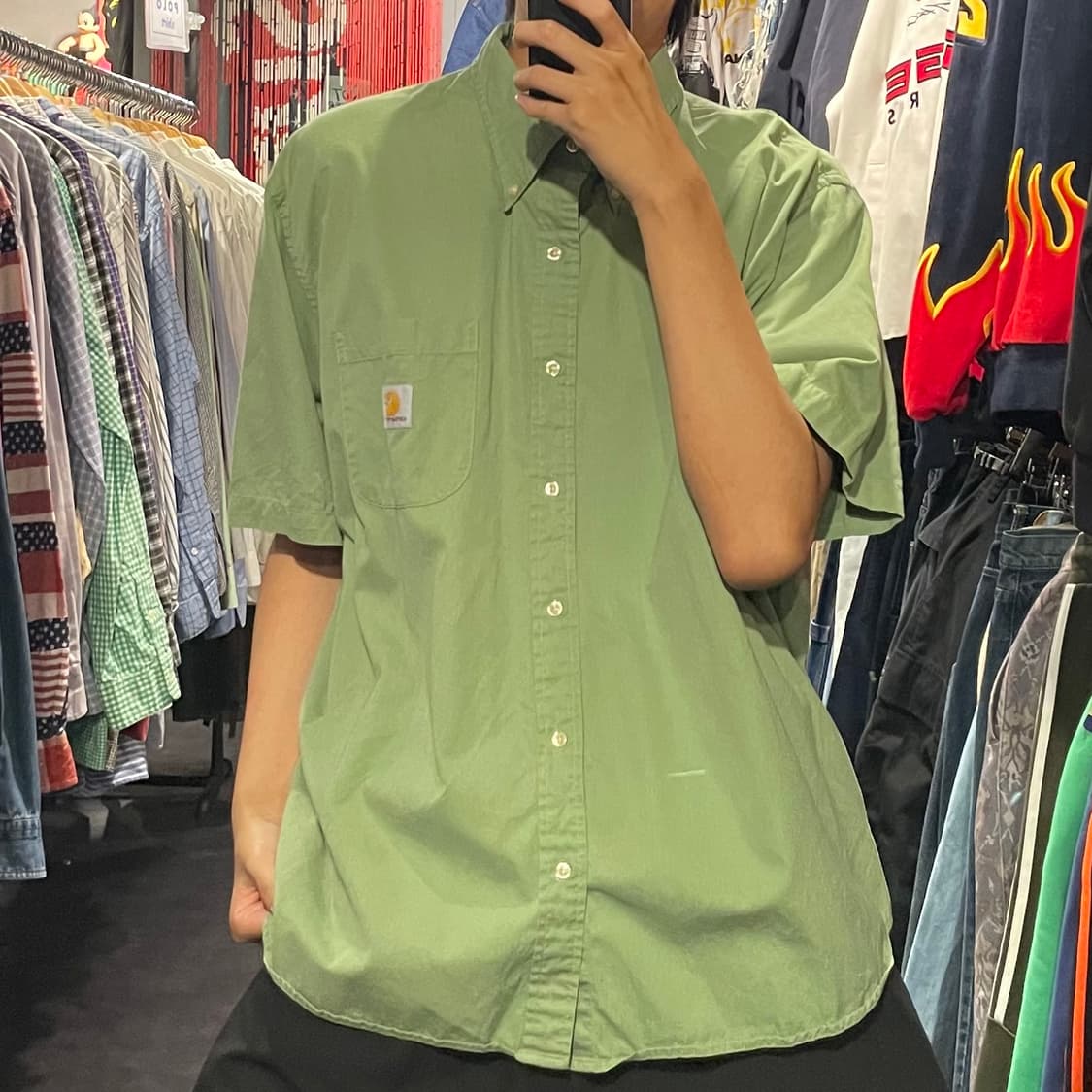 [IM] carhartt 칼하트 녹차 반팔셔츠 상품이미지2