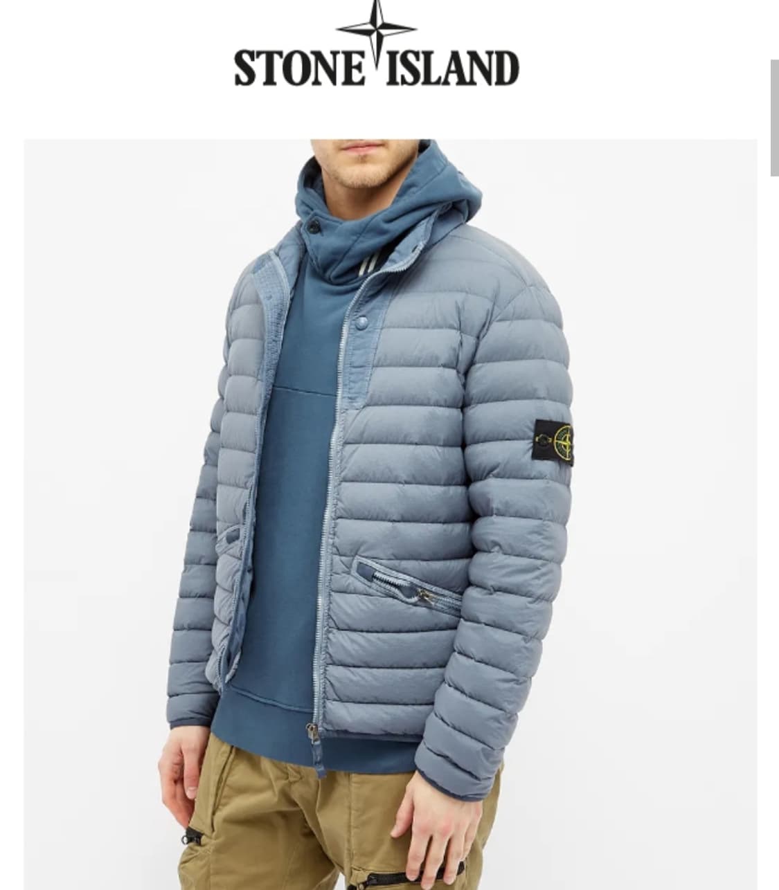 스톤 아일랜드 다운 경량 패딩~ L 사이즈 상품이미지1
