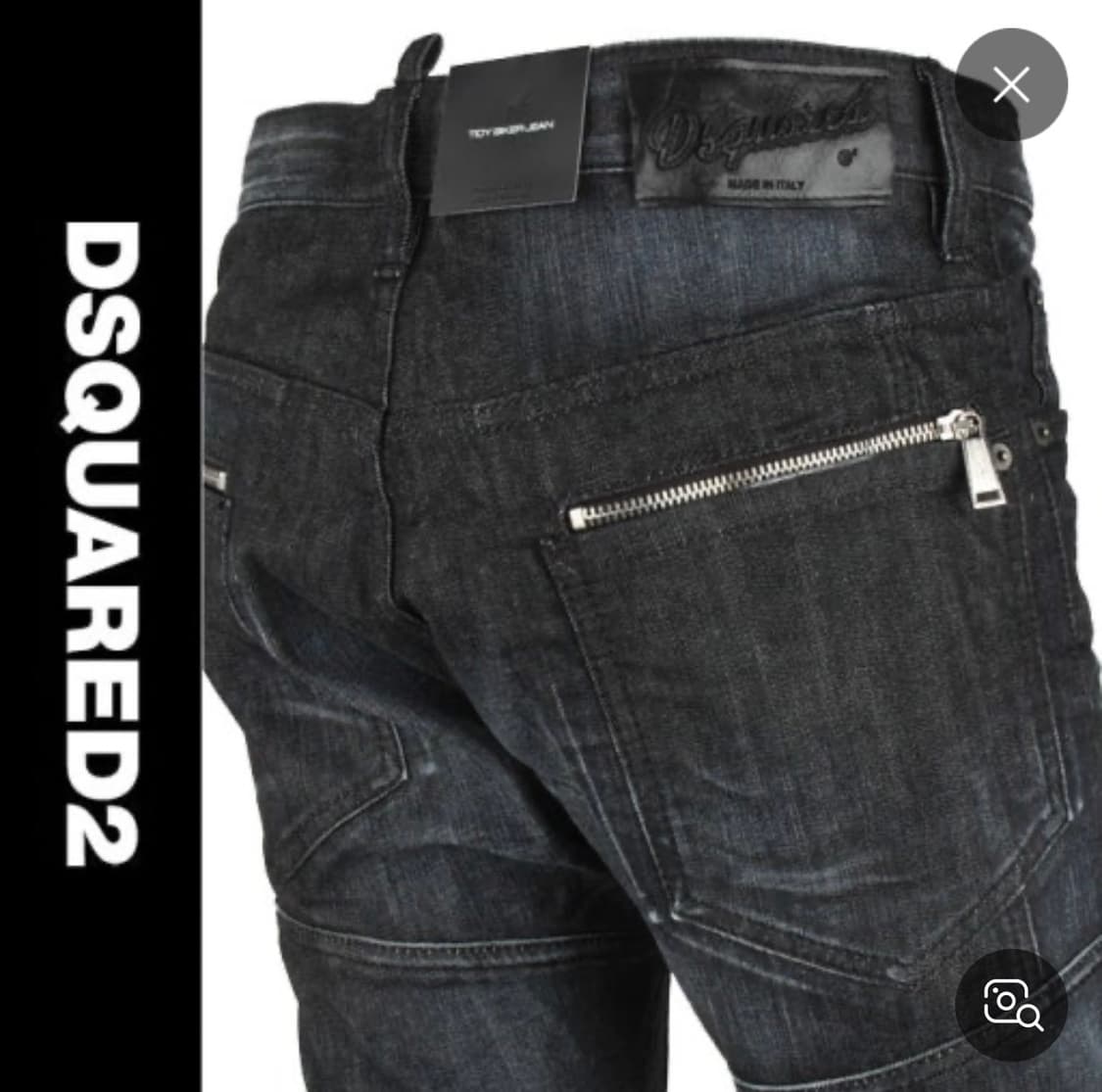 [32-33] 디스퀘어드 더블지퍼 블랙워싱진 상품이미지2