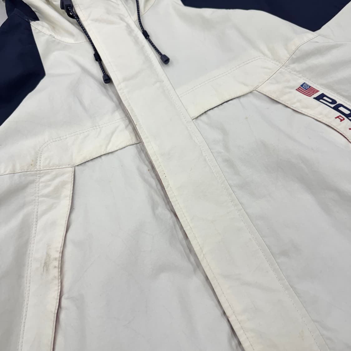 폴로스포츠 90s 제팬 하드쉘 스펠아웃 올드스쿨 바람막이 자켓 상품이미지5