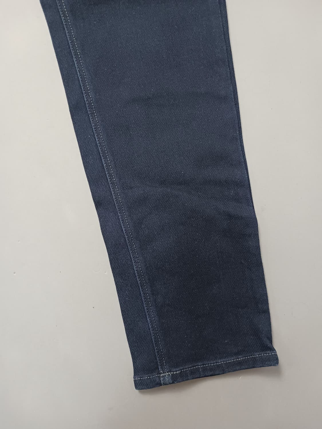 [32] 다니엘 크레뮤 진청생지 기모 밴딩 스트레이드진 청바지 상품이미지5