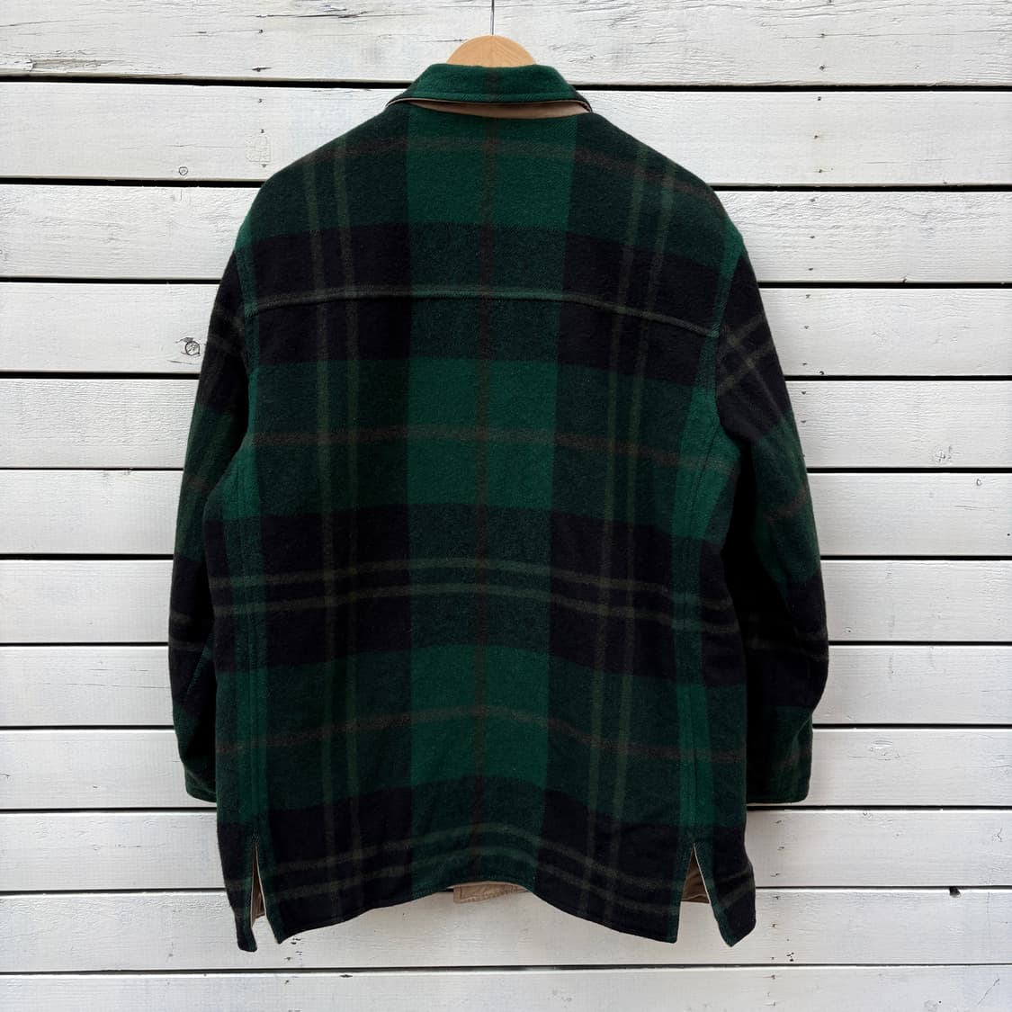 Polo 80~90s 폴로 울 블랙와치 리버시블 코트 자켓 상품이미지2