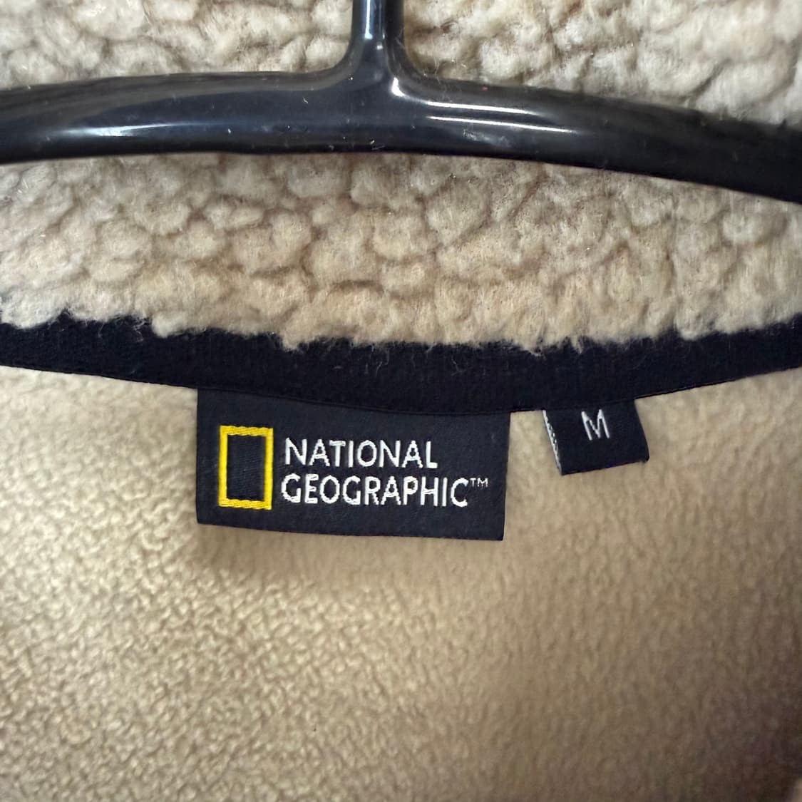 (M) 내셔널지오그래픽 포켓 양털 셰르파 플리스 자켓 베이지 상품이미지3