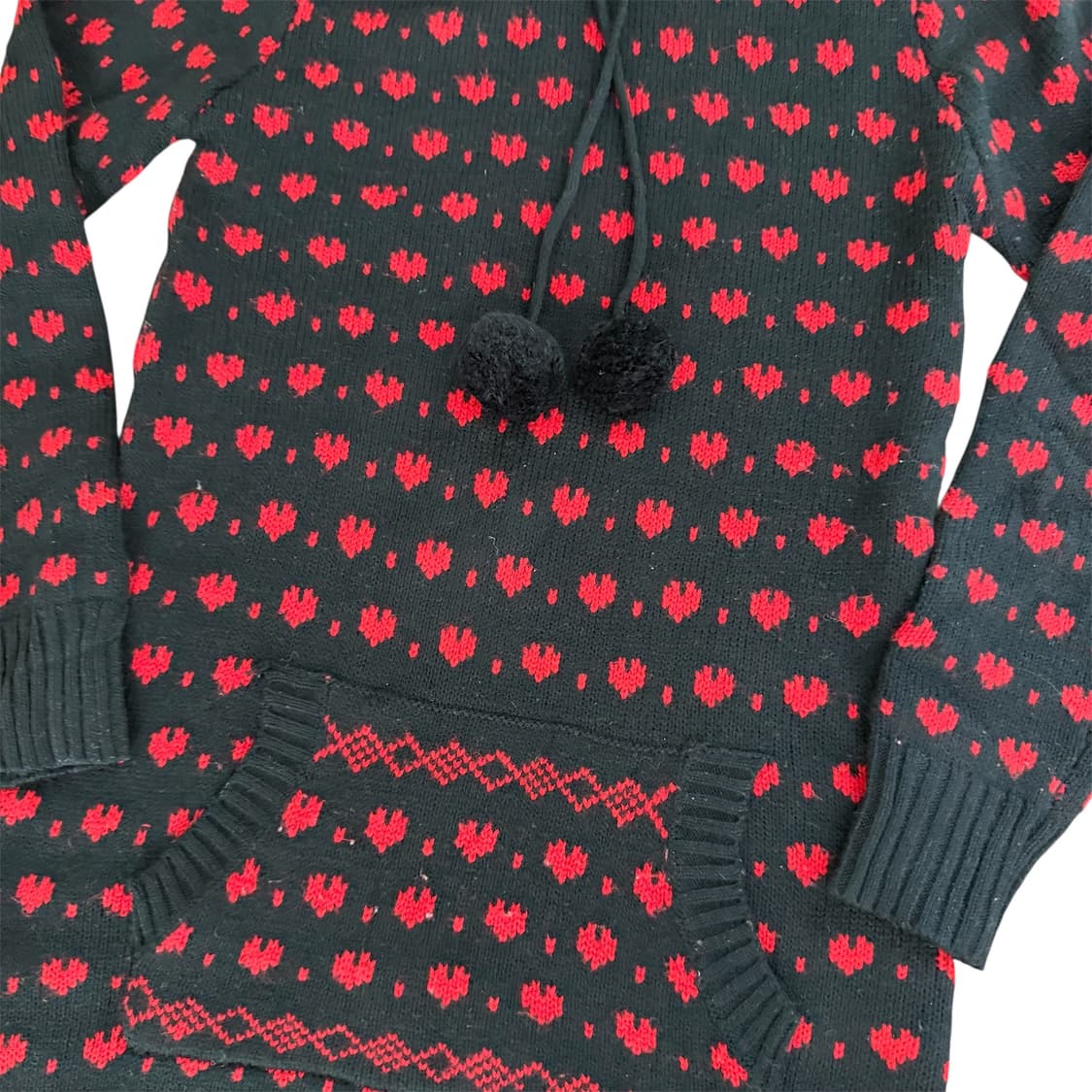 heart logo knit hoodie 상품이미지5