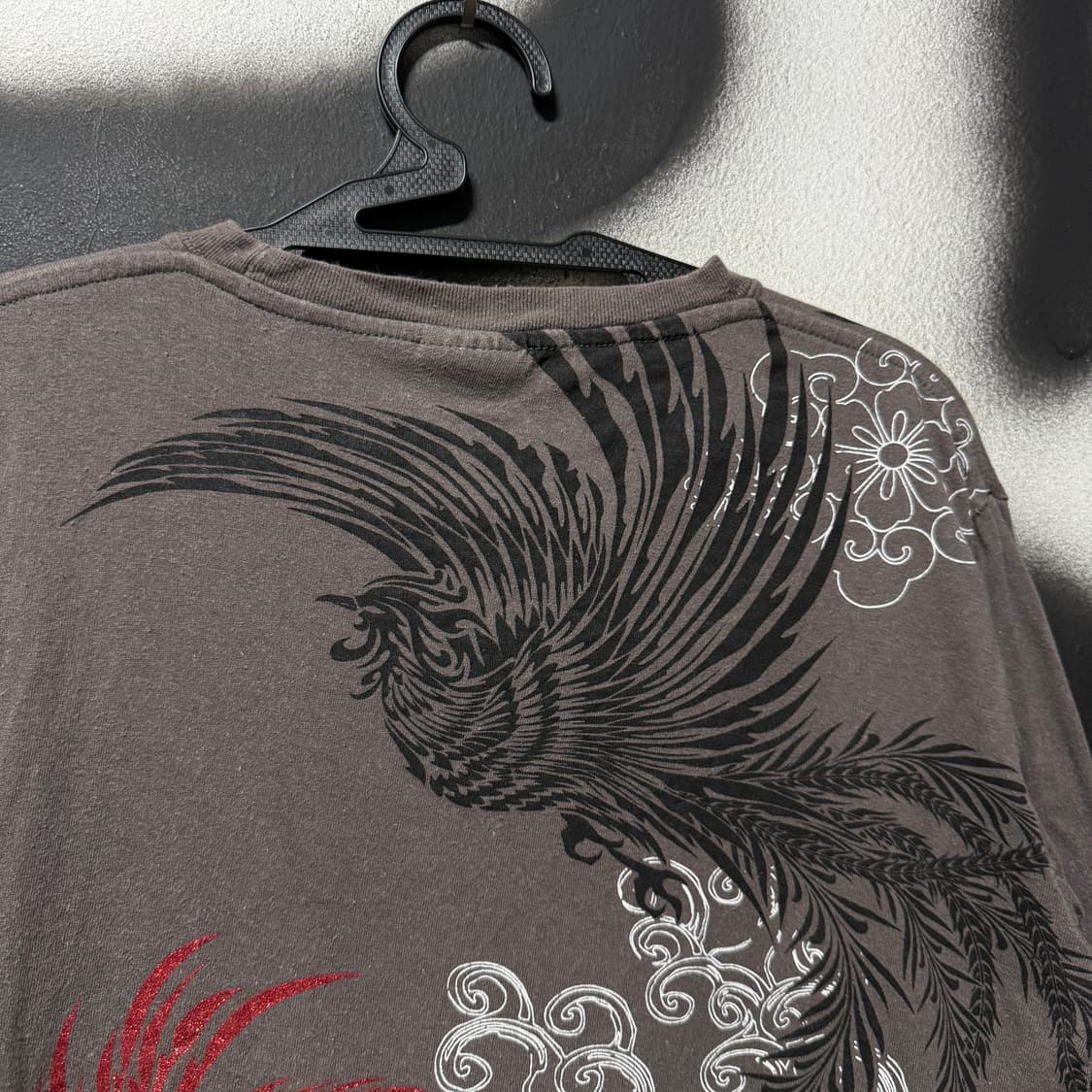 Bullet Noise 재패니즈 오리엔틀 봉황 프린팅 롱슬리브 티셔츠 상품이미지7