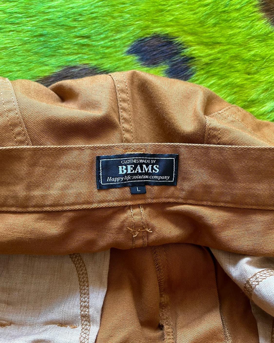 BEAMS Relaxed Camel Cotton Chino Pants 상품이미지7
