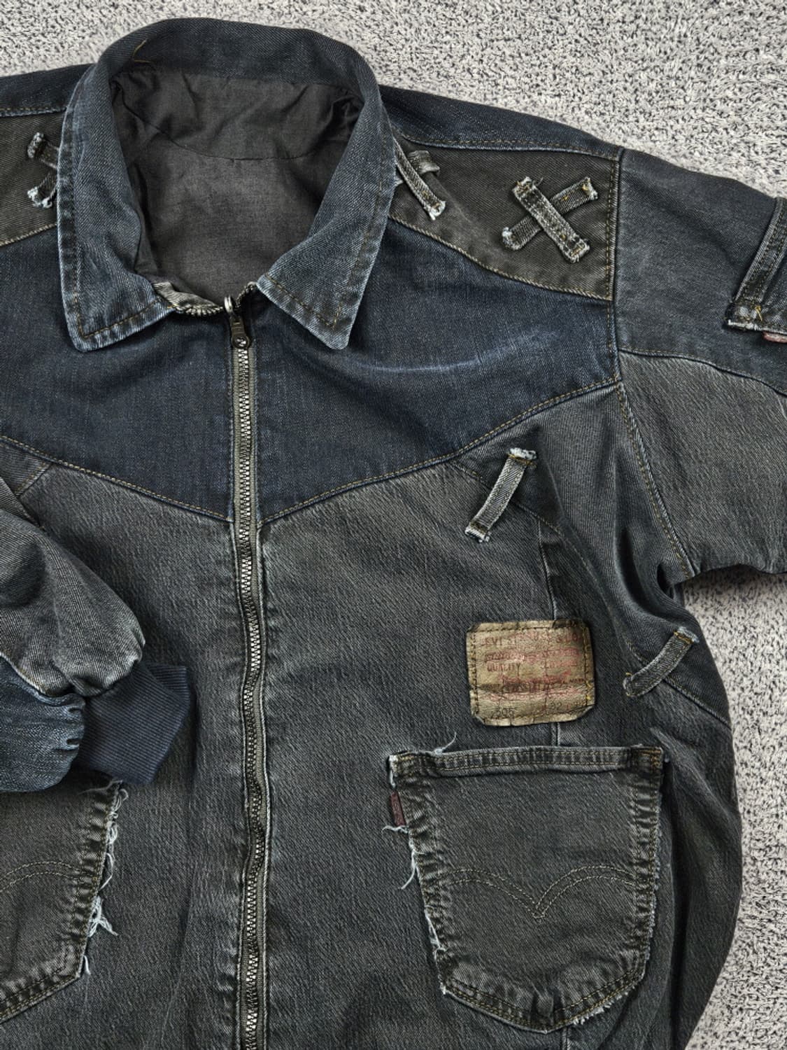 리바이스 리빌드 패치워크 커스텀 데님 자켓 (상세설명참조) / 10176 상품이미지8