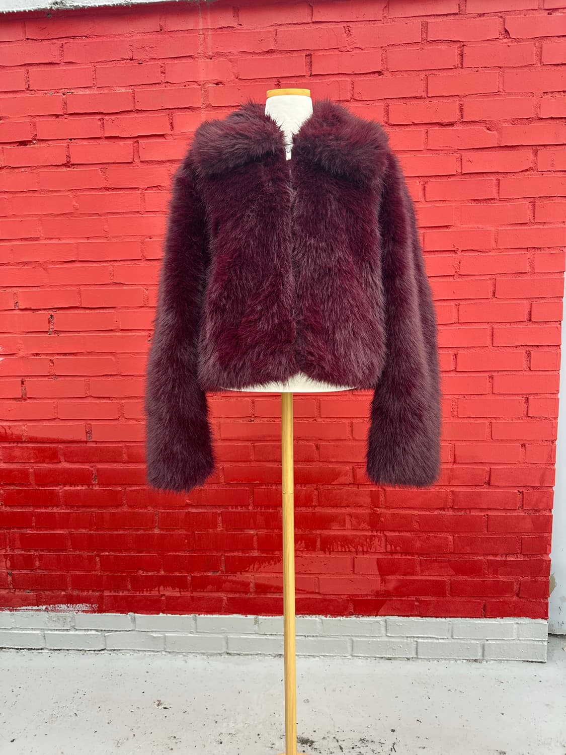 Zara fake fur jarket 상품이미지1