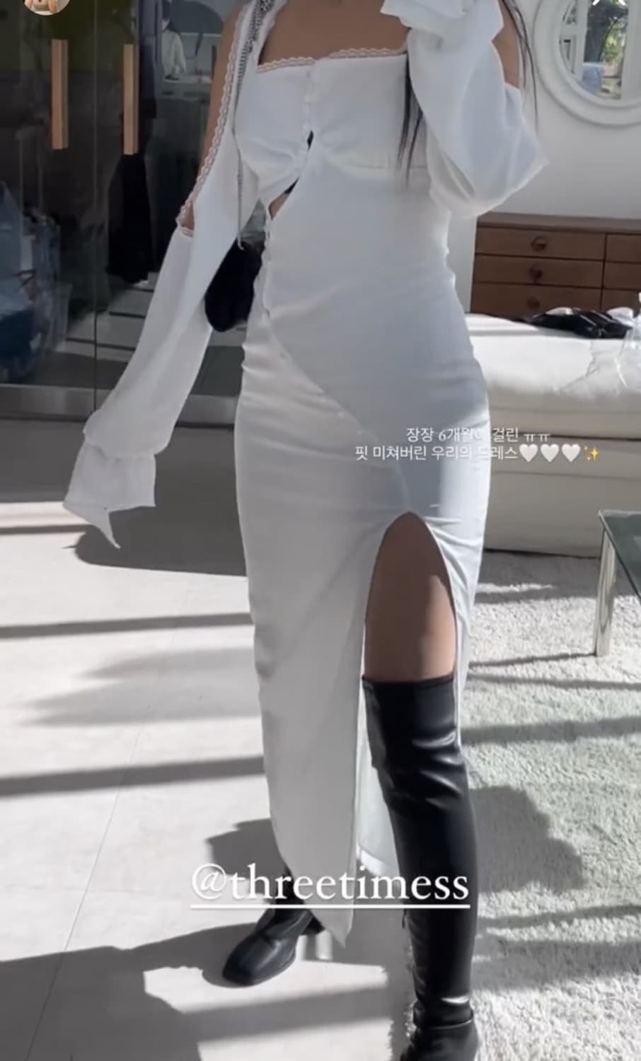 쓰리타임즈 드레스 블랙 제시해주세요 상품이미지1