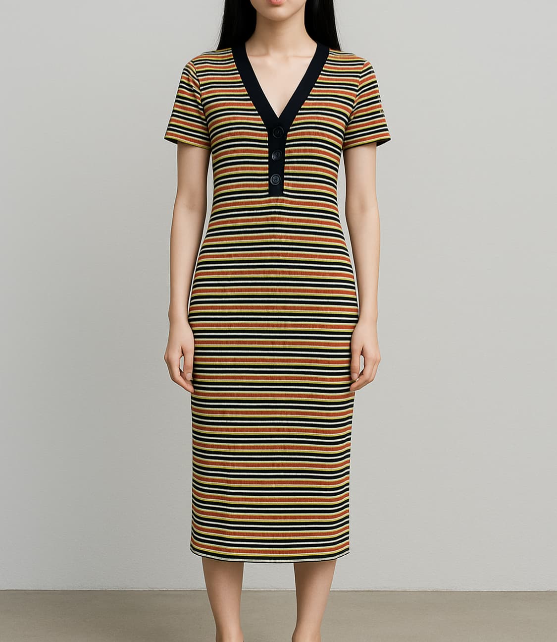 자라 샤스커트 몸매보정 롱 원피스_L 상품이미지1