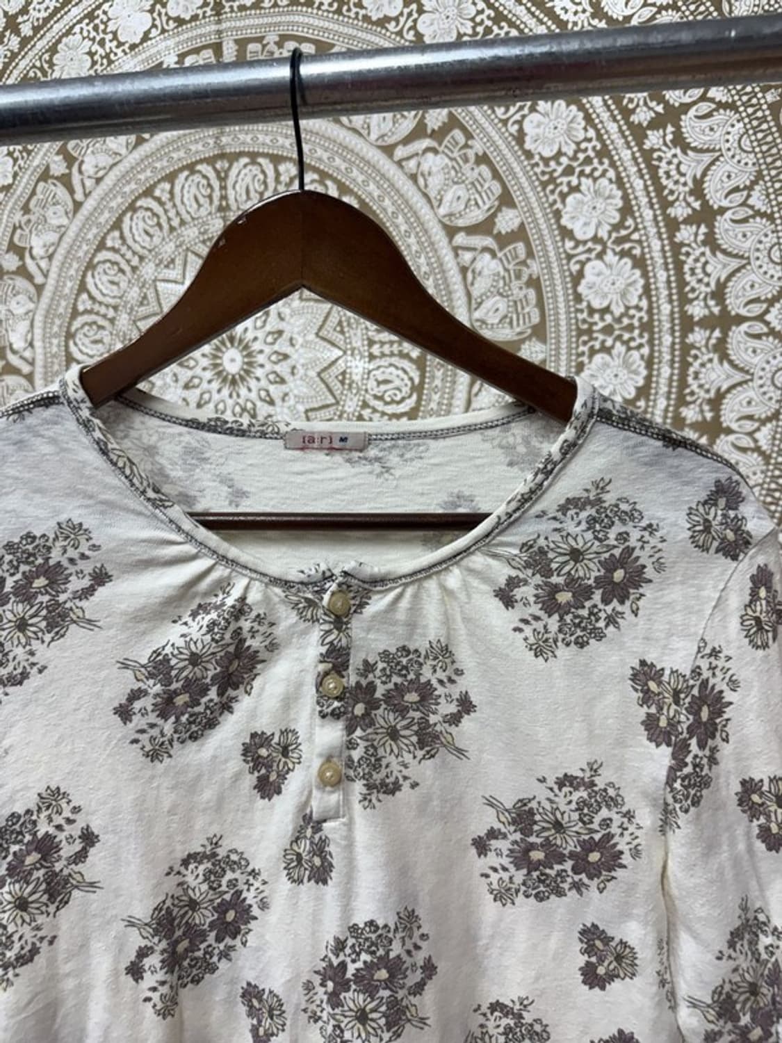 제페니즈 빈티지 여성 플라워패턴 롱슬리브 상품이미지4