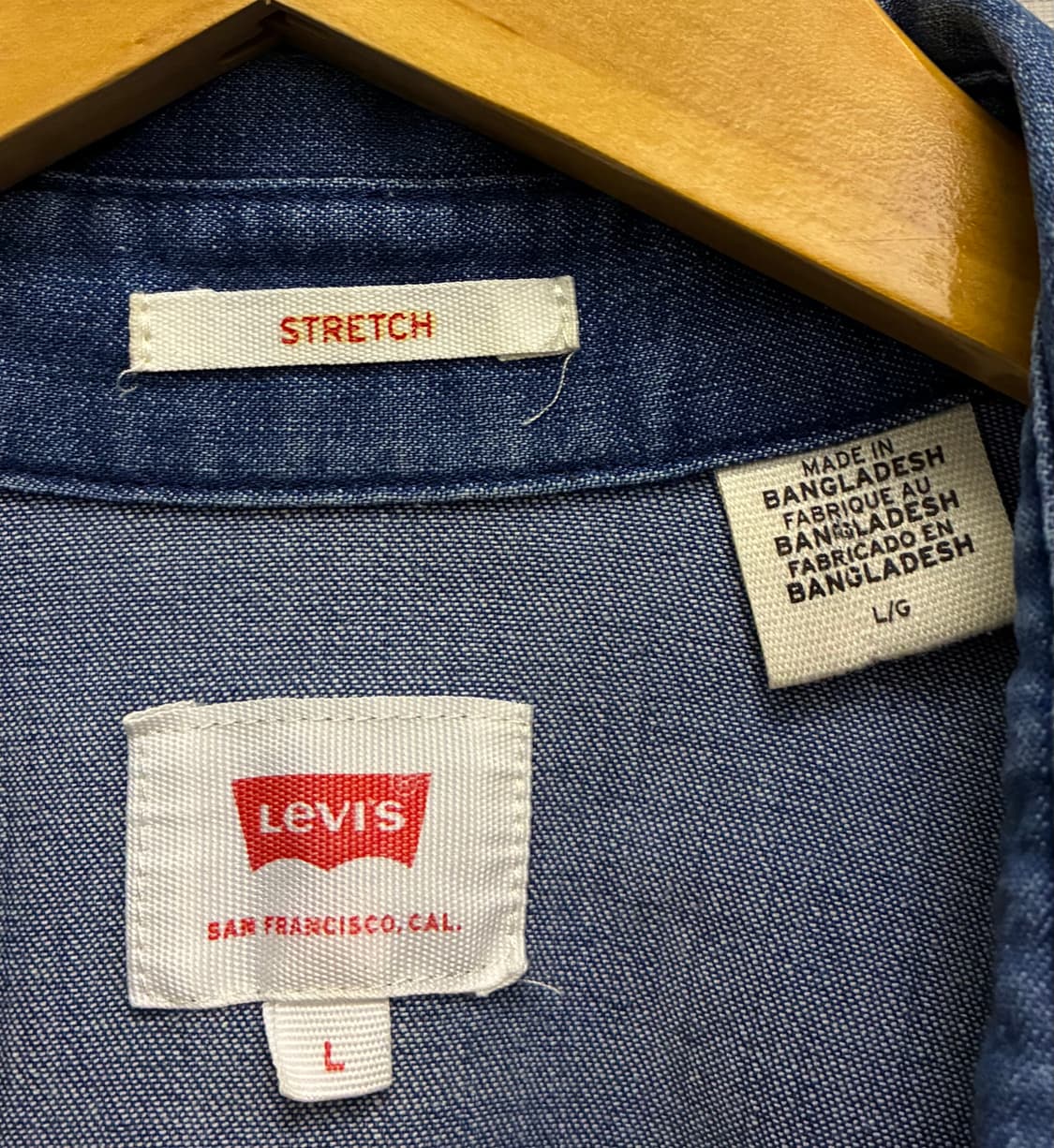 (L)리바이스 투포켓 중청 웨스턴 데님셔츠 웨스턴셔츠 lvc 상품이미지8