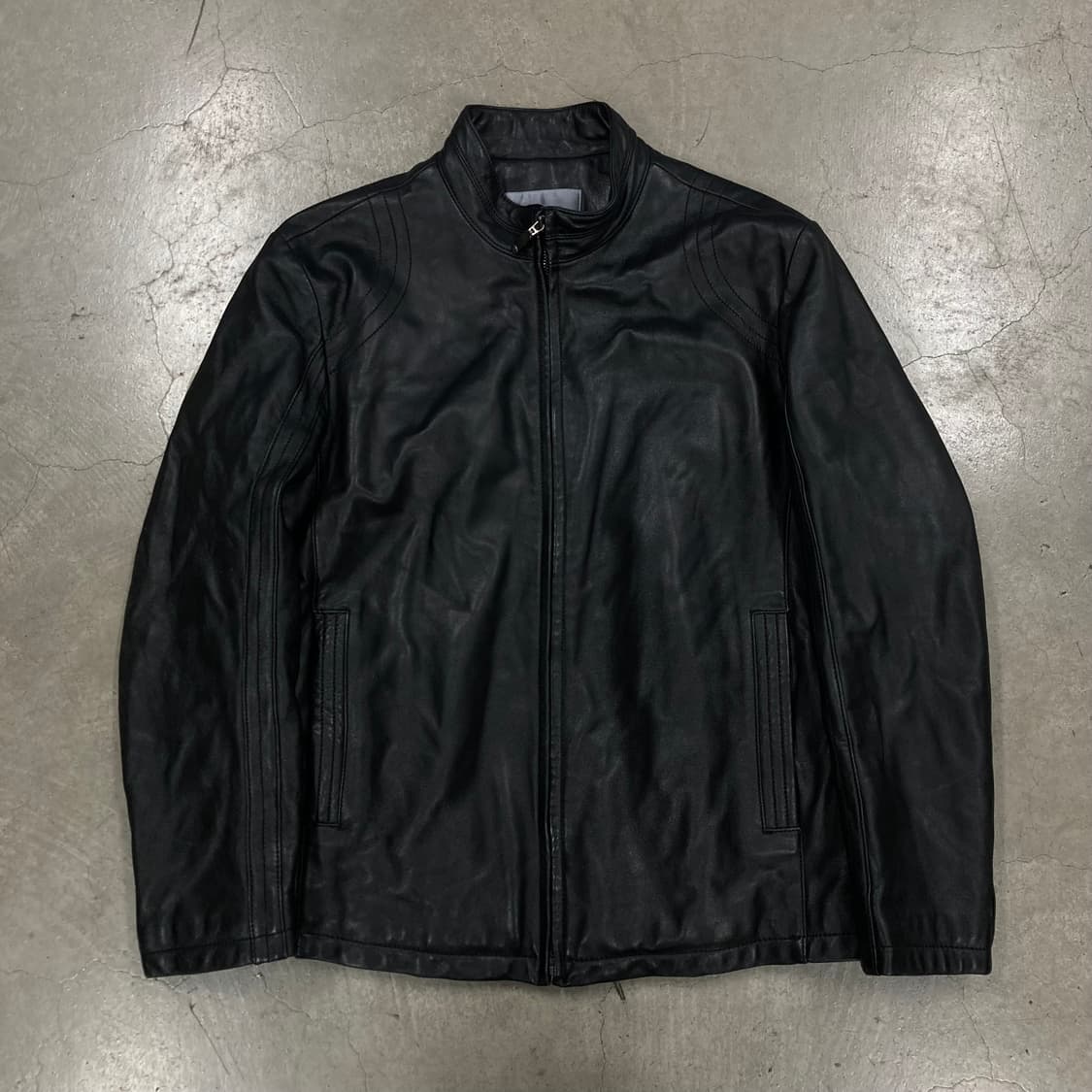 빈티지 블랙 컬러 양가죽 자켓 상품이미지1