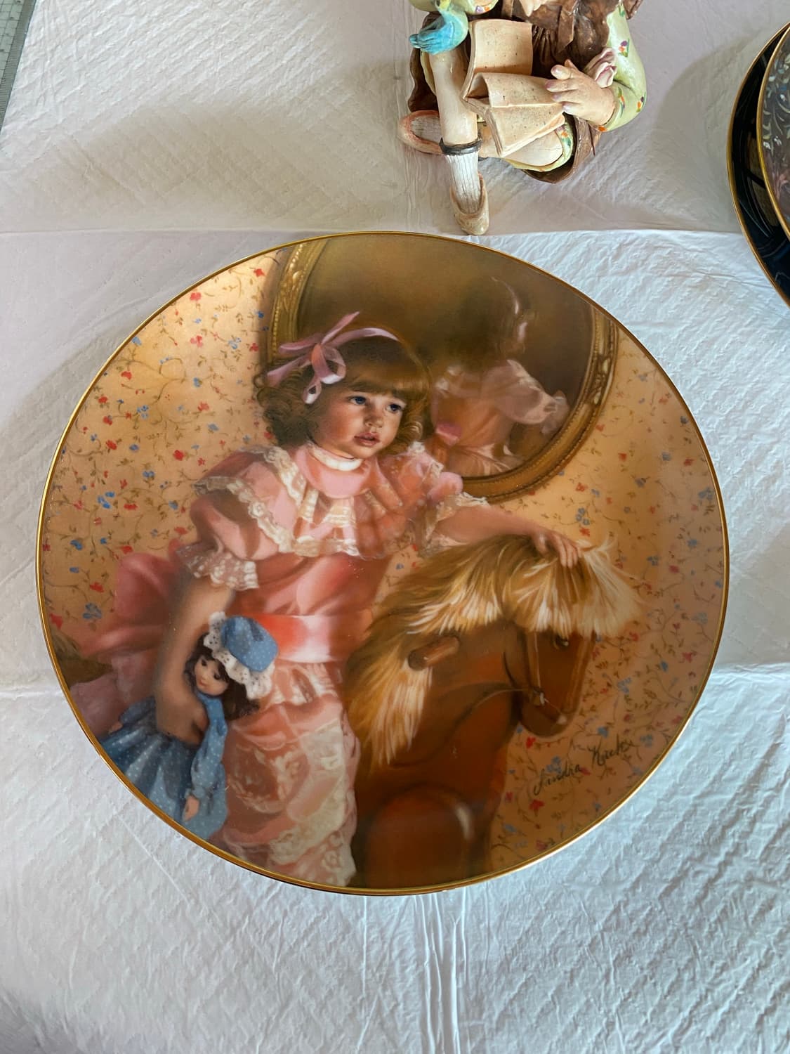 미국빈티지 reco 앤틱 장식 접시 상품이미지2