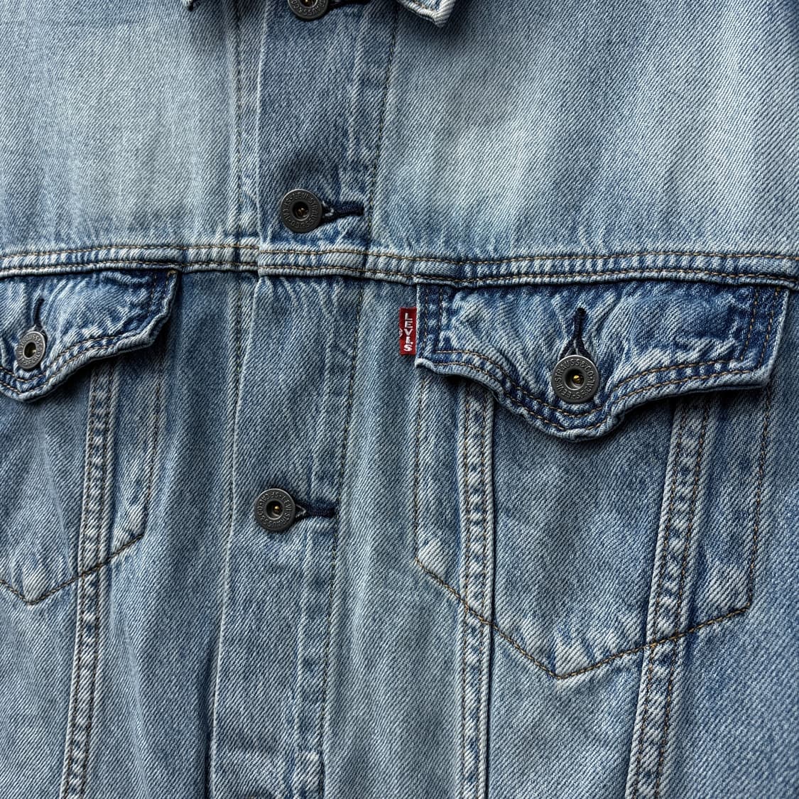 리바이스 빈티지 워싱 타입3 트러커 데님자켓 연청 N916 상품이미지5
