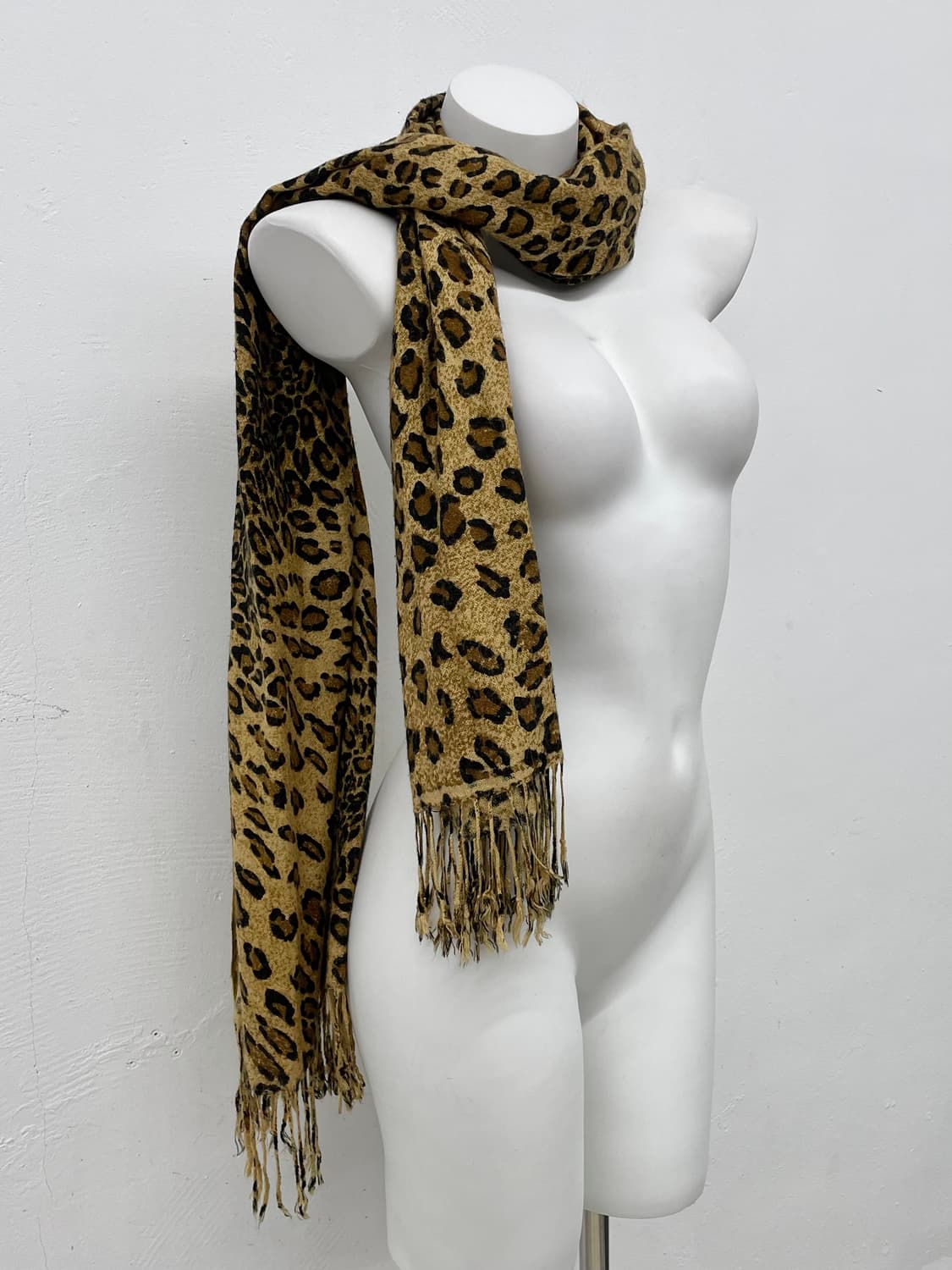 갸루 레오파드 수술 머플러  상품이미지3