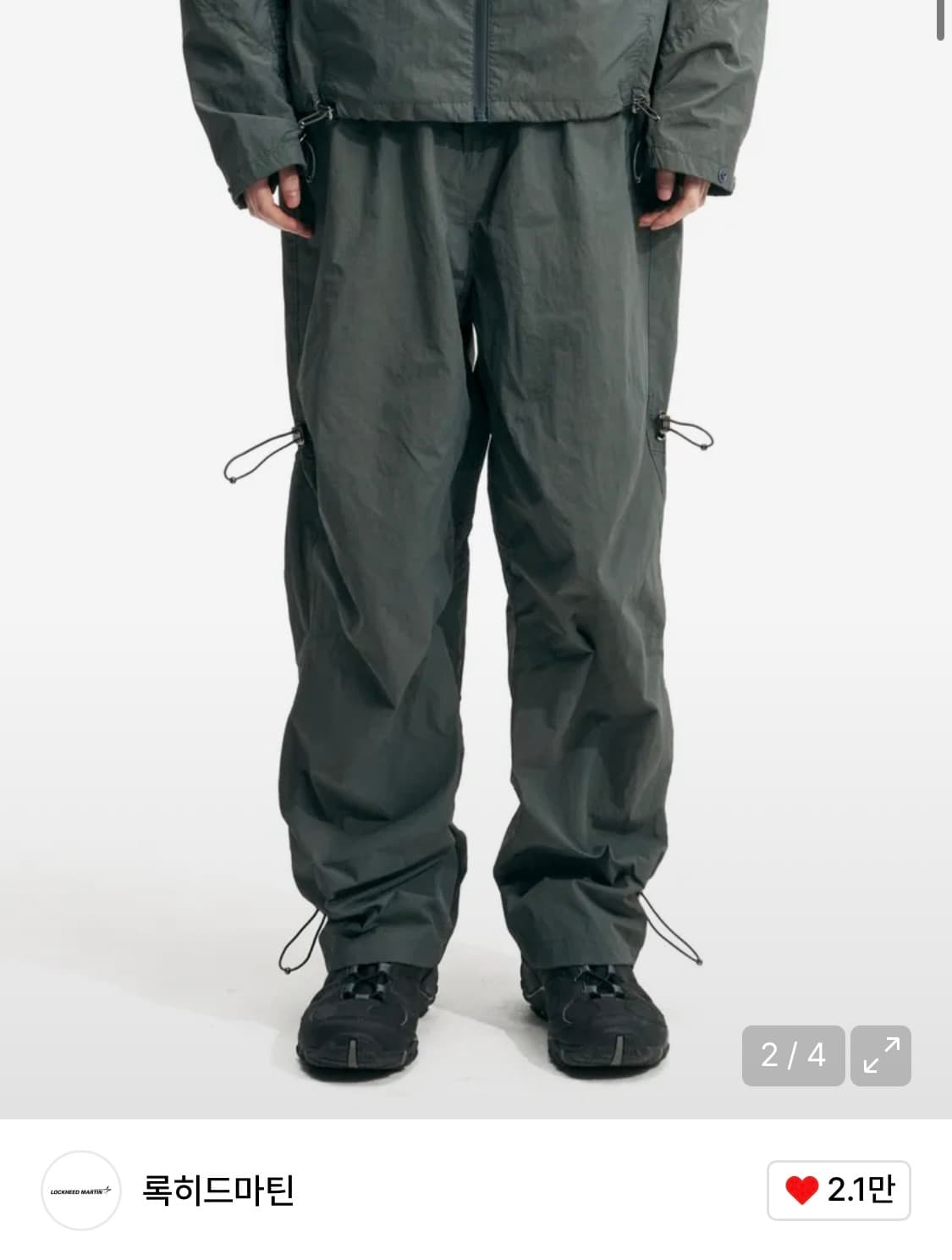 록히드마틴 에어 스트링팬츠 차콜1 상품이미지1