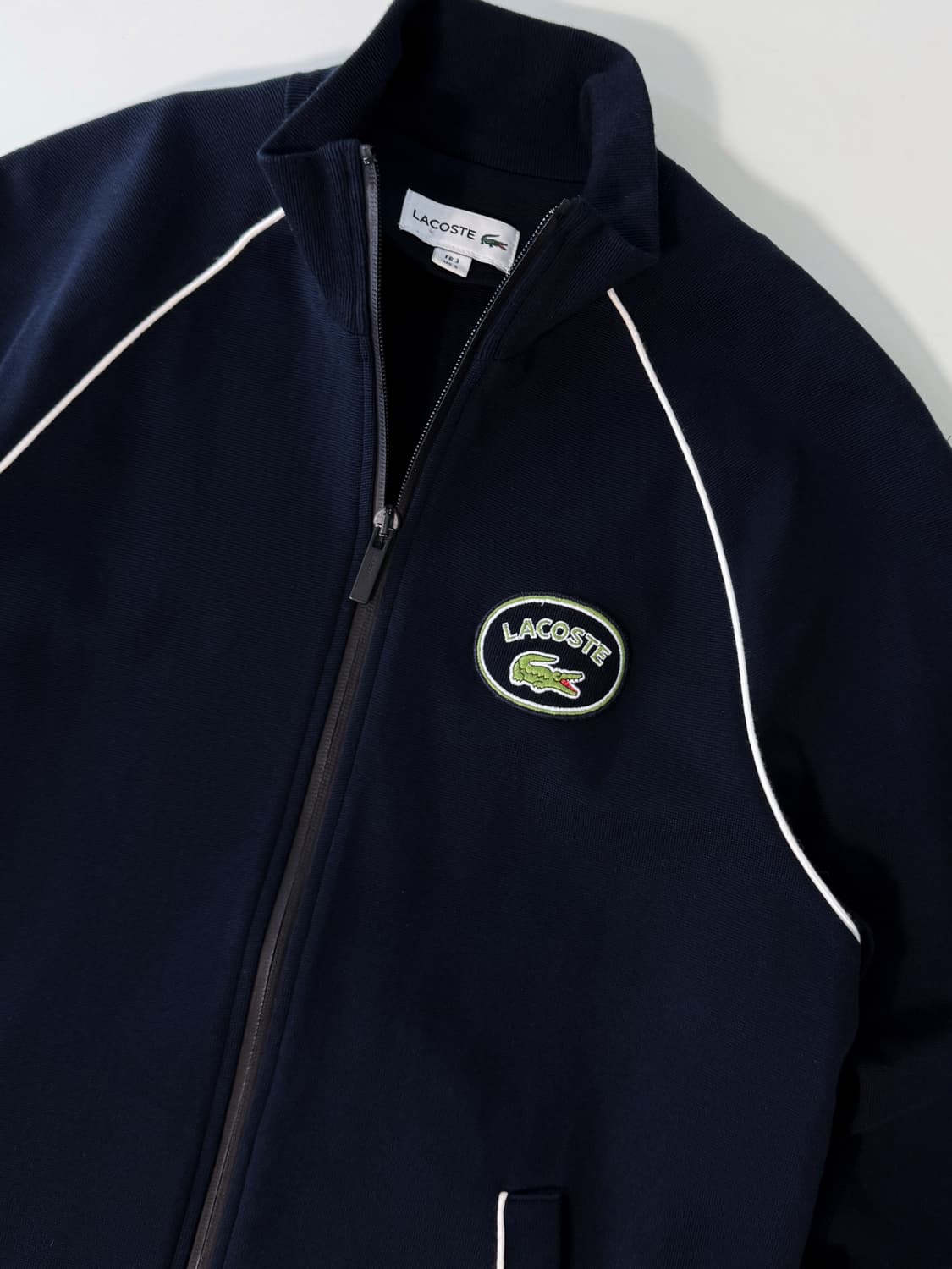 라코스테 루즈핏 네이비 트랙 집업 자켓  상품이미지2