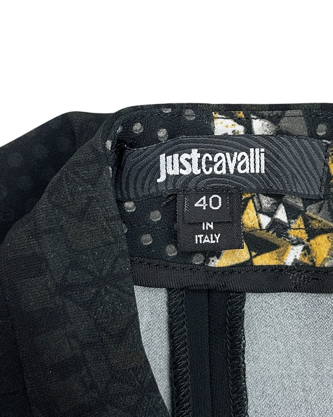 저스트 카발리 12AW 지오메트릭 크로스 프린트 트라우저 상품이미지8