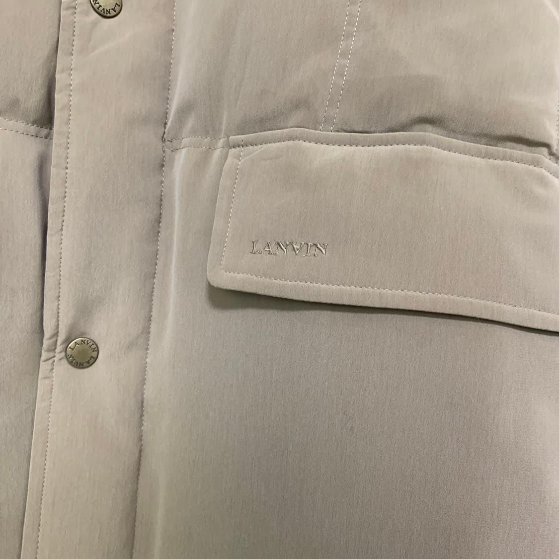 LANVIN 랑방 베이지 패딩 봄버 자켓 점퍼 50사이즈 남녀공용빈티지 상품이미지8