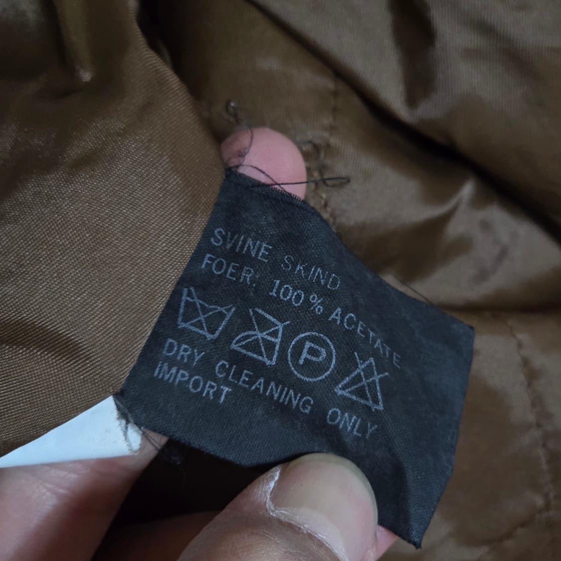 빈티지 돈피 카멜 브라운 가죽 봄버 상품이미지10