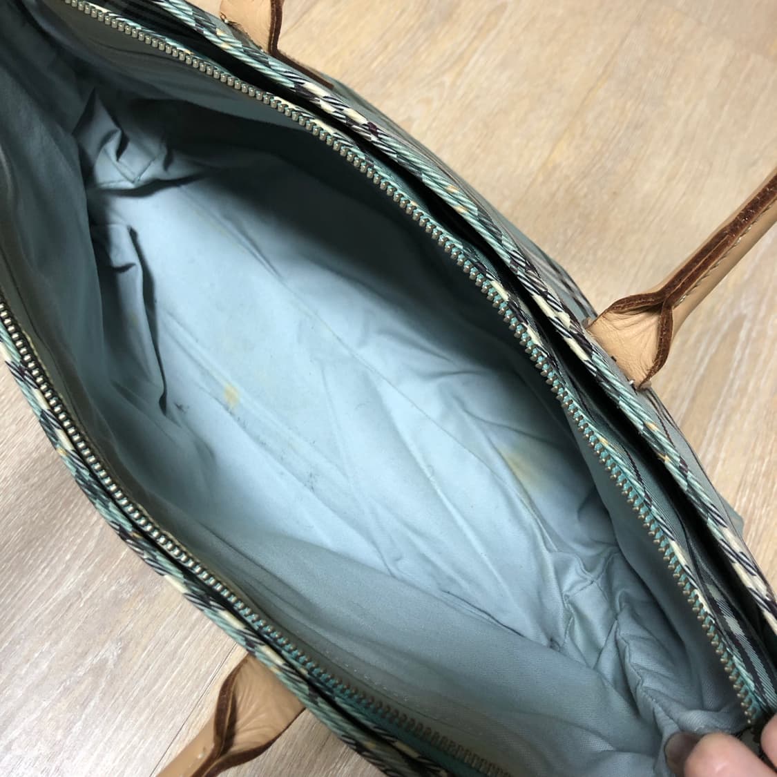 빈티지 버버리 블루라벨 노바체크 바게트백 숄더백 상품이미지5