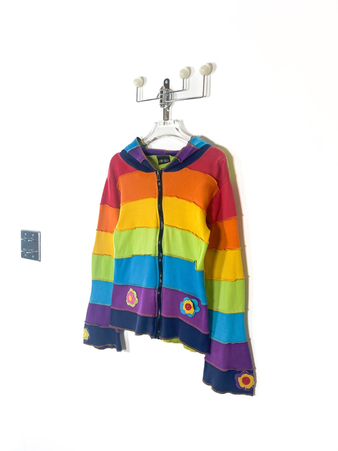 빈티지 패치워크 후드 집업 상품이미지5