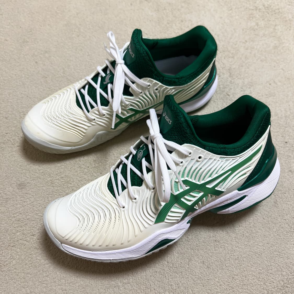 아식스 코트 FF 노박 2021 화이트 그린 상품이미지1