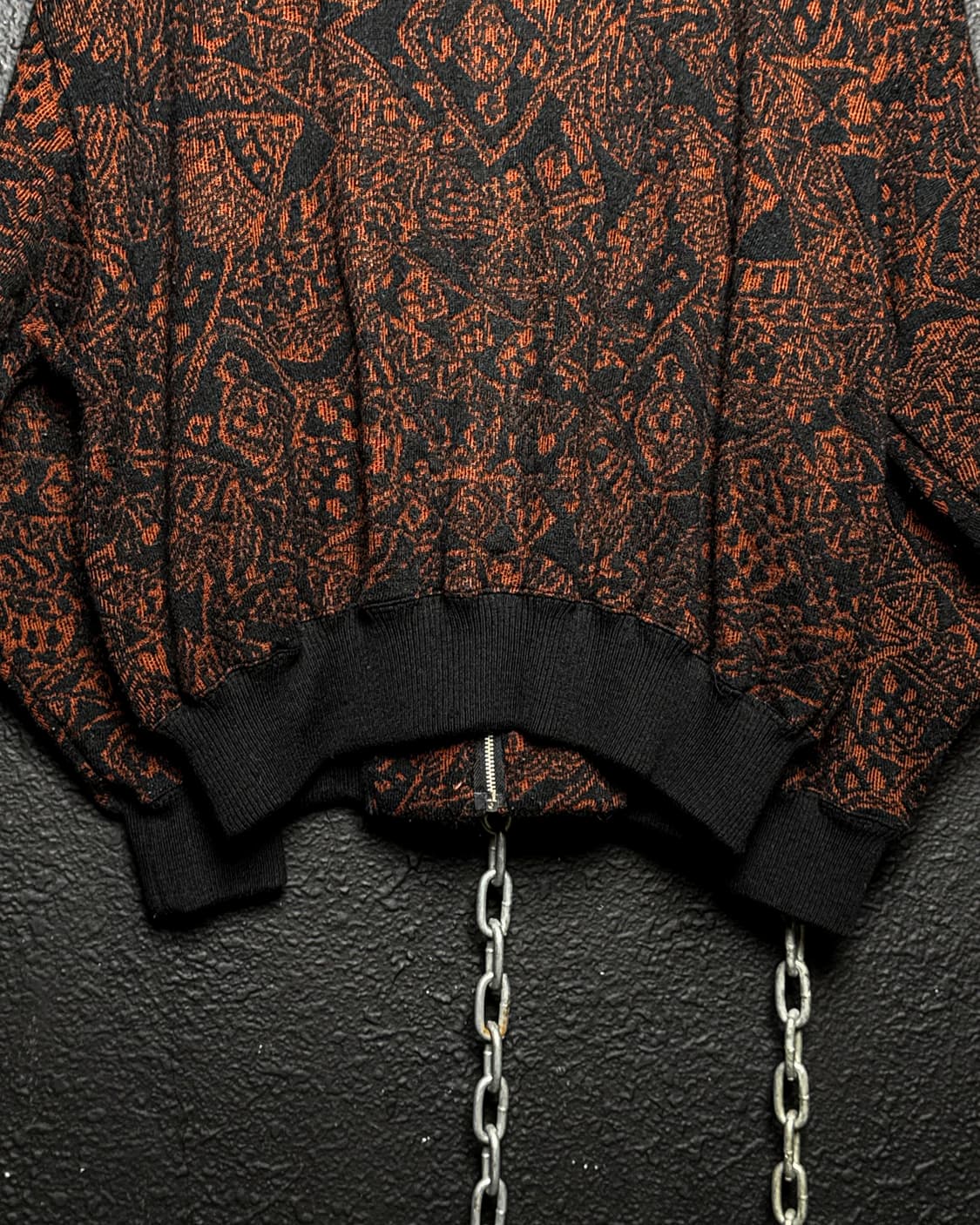 90‘s madame NICOLE-Jacquard Knit Zip-up 상품이미지7