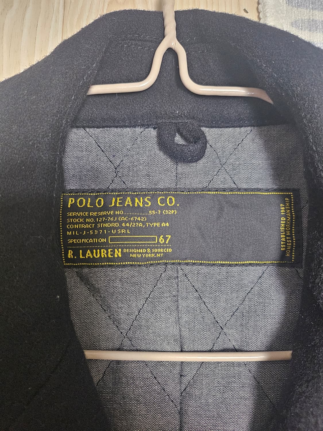 폴로랄프로렌 진스 울 피코트 상품이미지2