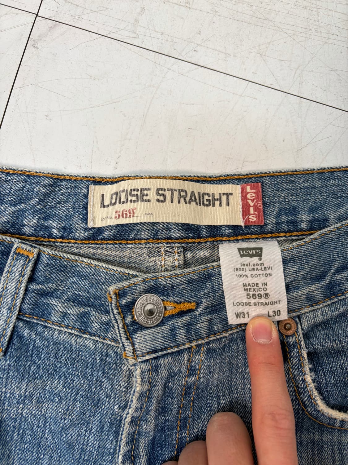 a290) 31 리바이스 569 루즈스트레이트 상품이미지8