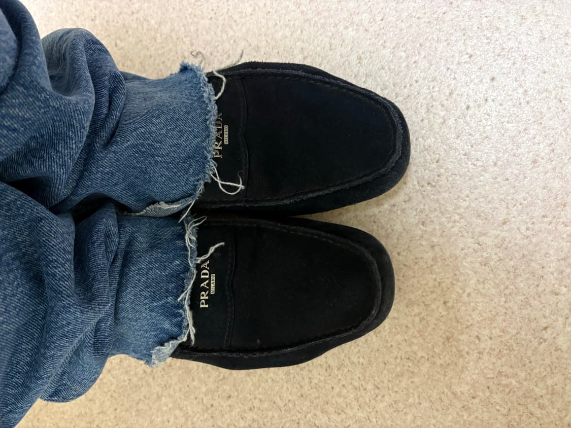 프라다 스웨이드 드라이빙 슈즈 8.5 상품이미지1