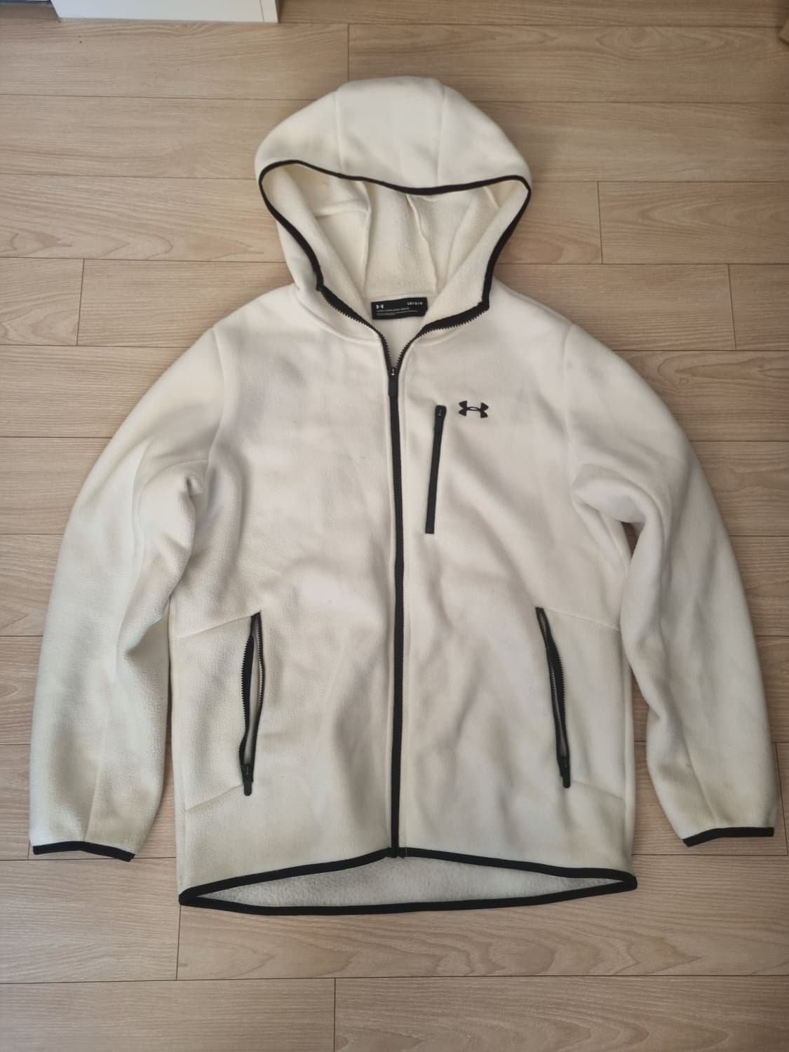 언더아머 플리스 자켓 화이트 상품이미지1