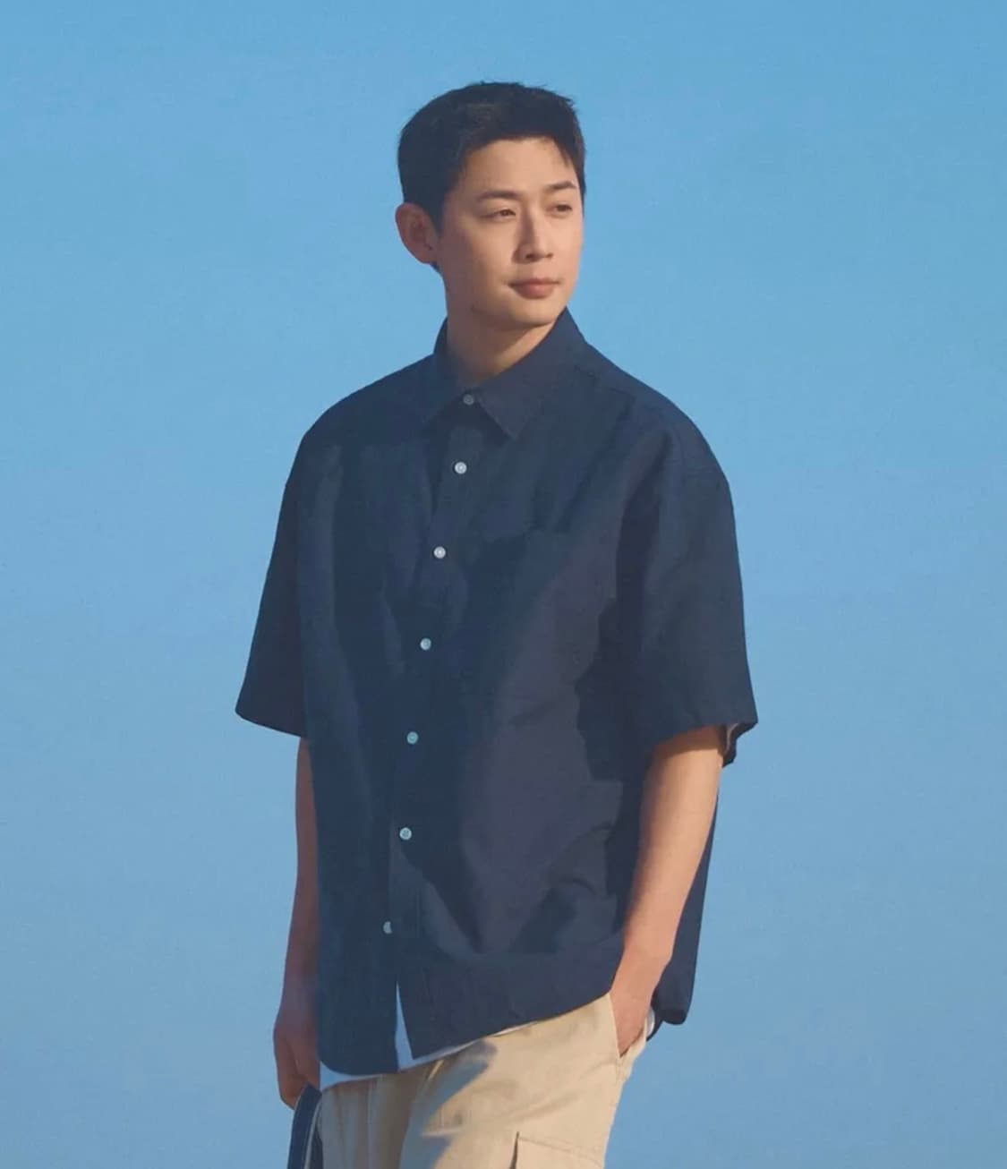 [M]스파오 링클프리 반팔 셔츠 여름용 상품이미지3