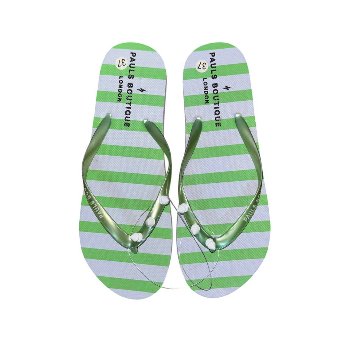 green striped flip-flops 상품이미지1