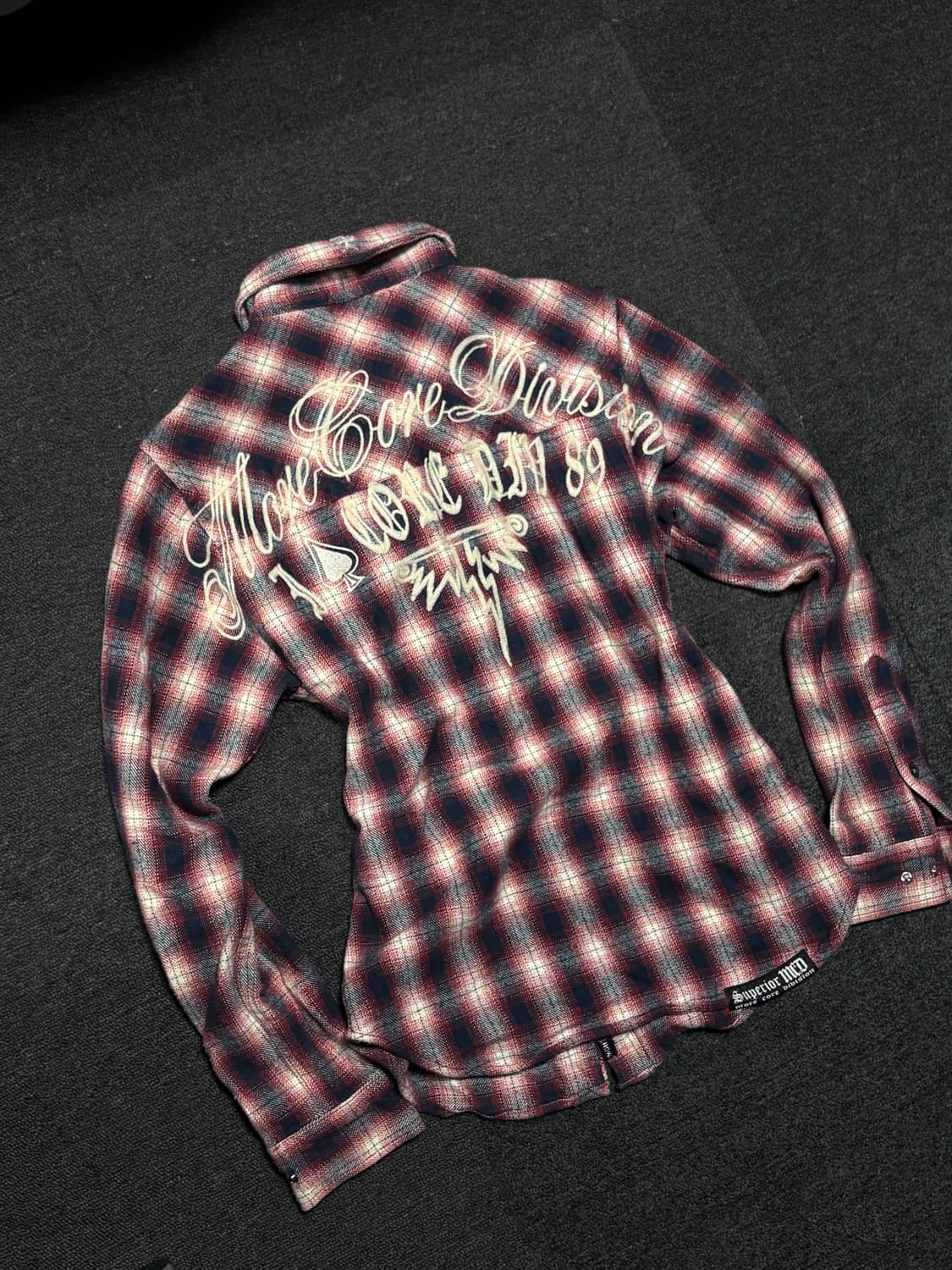 Y2K rock Punk flannel shirt 상품이미지6